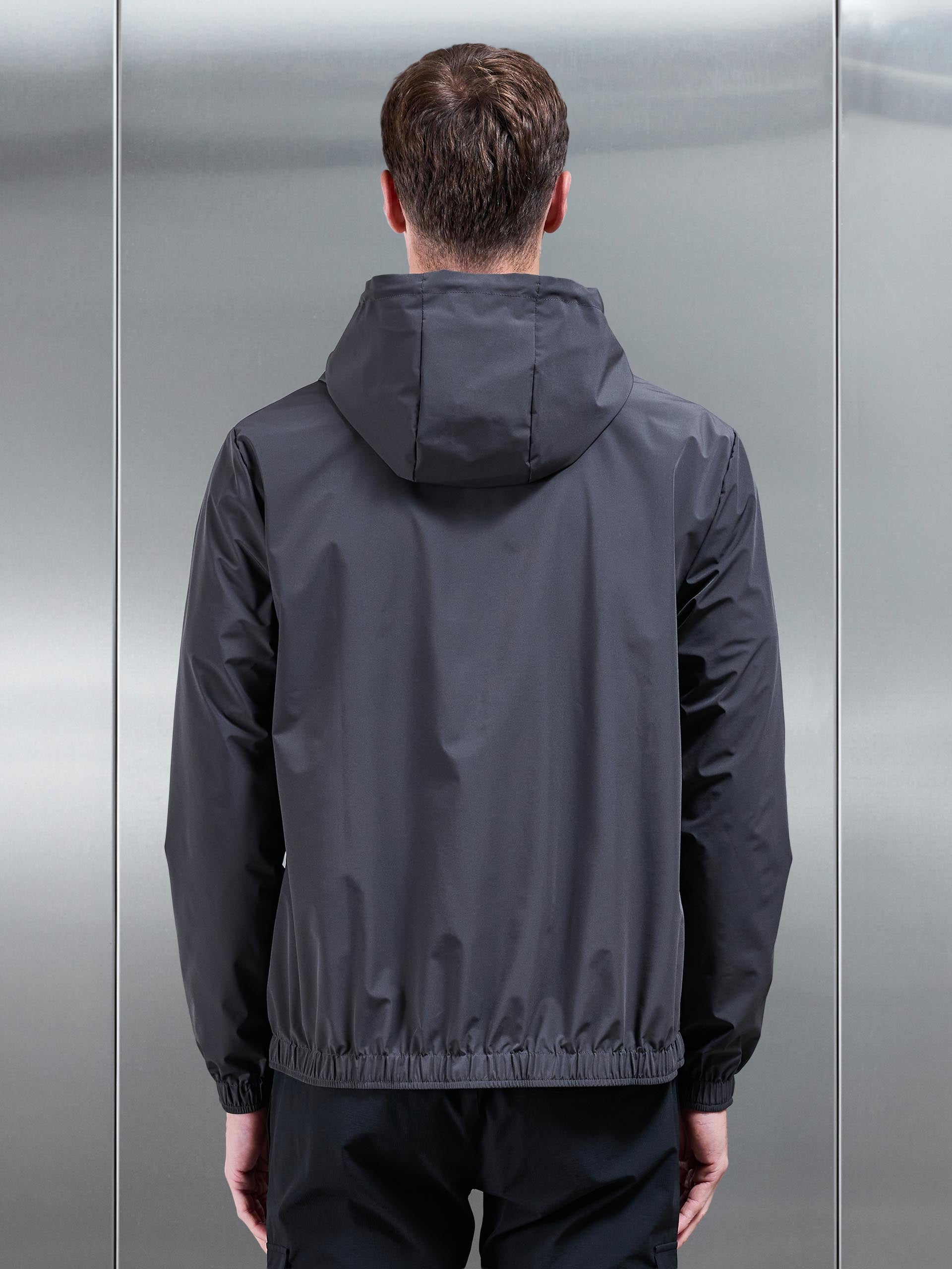 Mens Shell Windbreaker in Grey