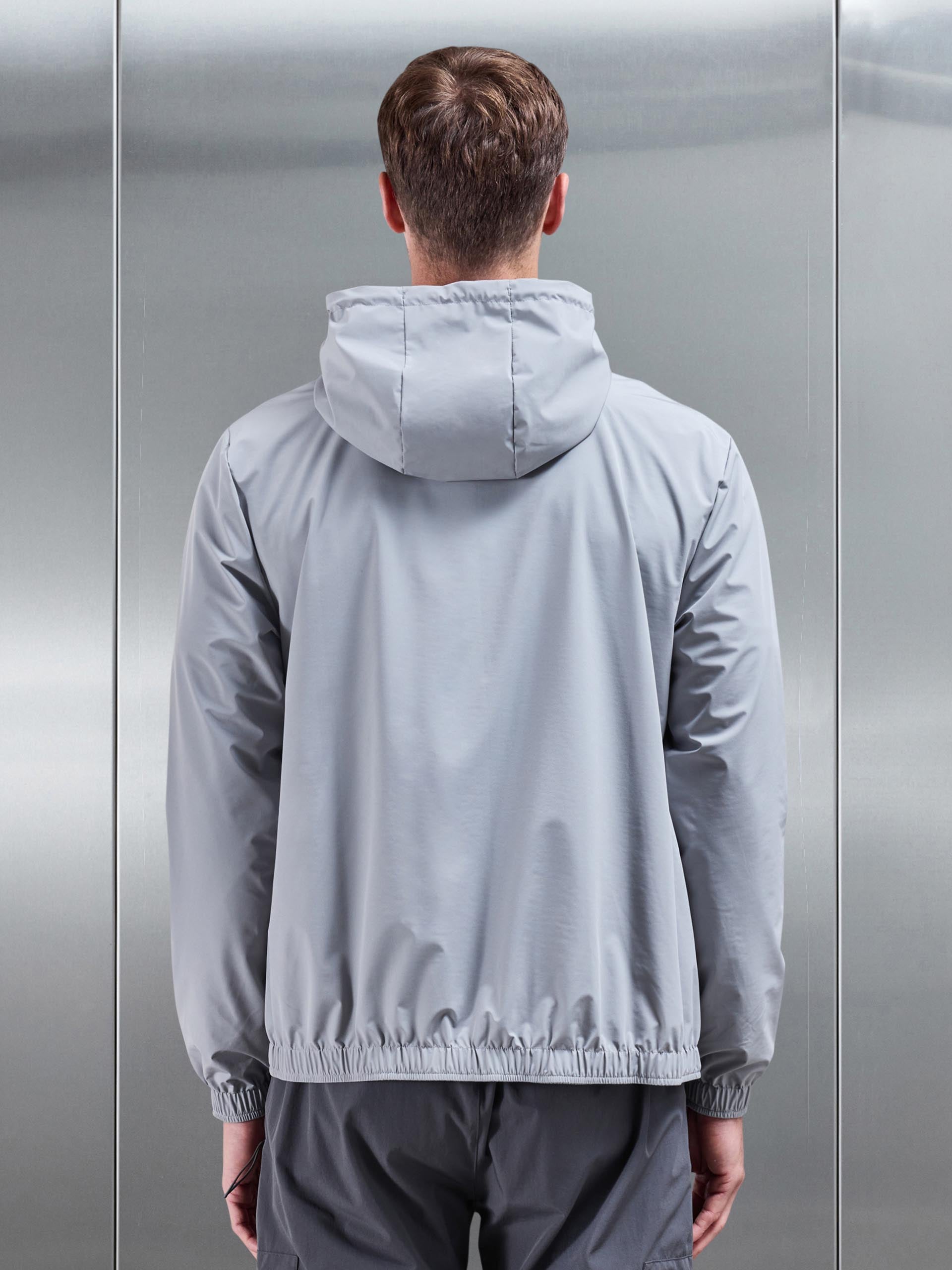 Mens Shell Windbreaker in Mid Grey