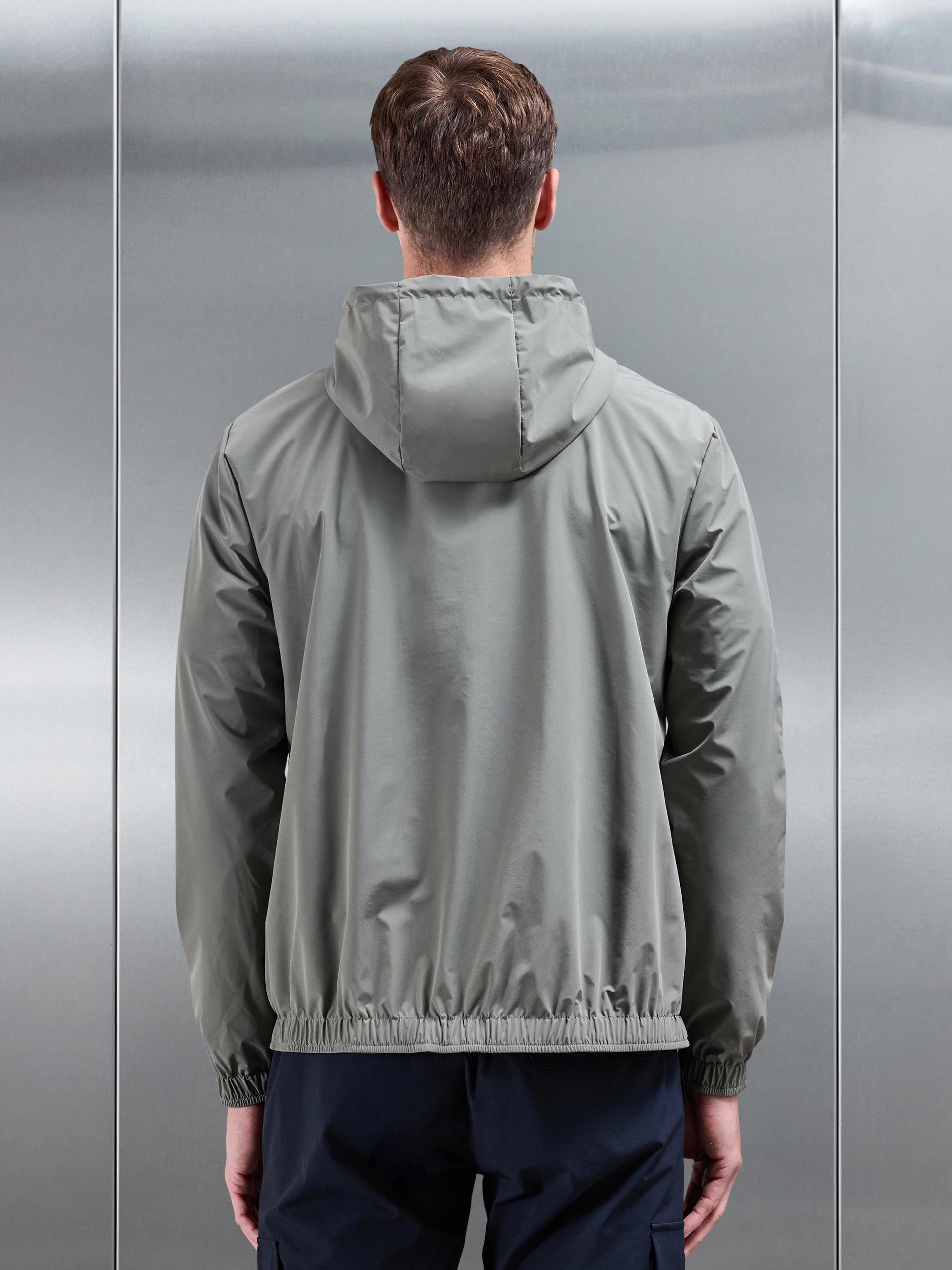 Mens Shell Windbreaker in Olive