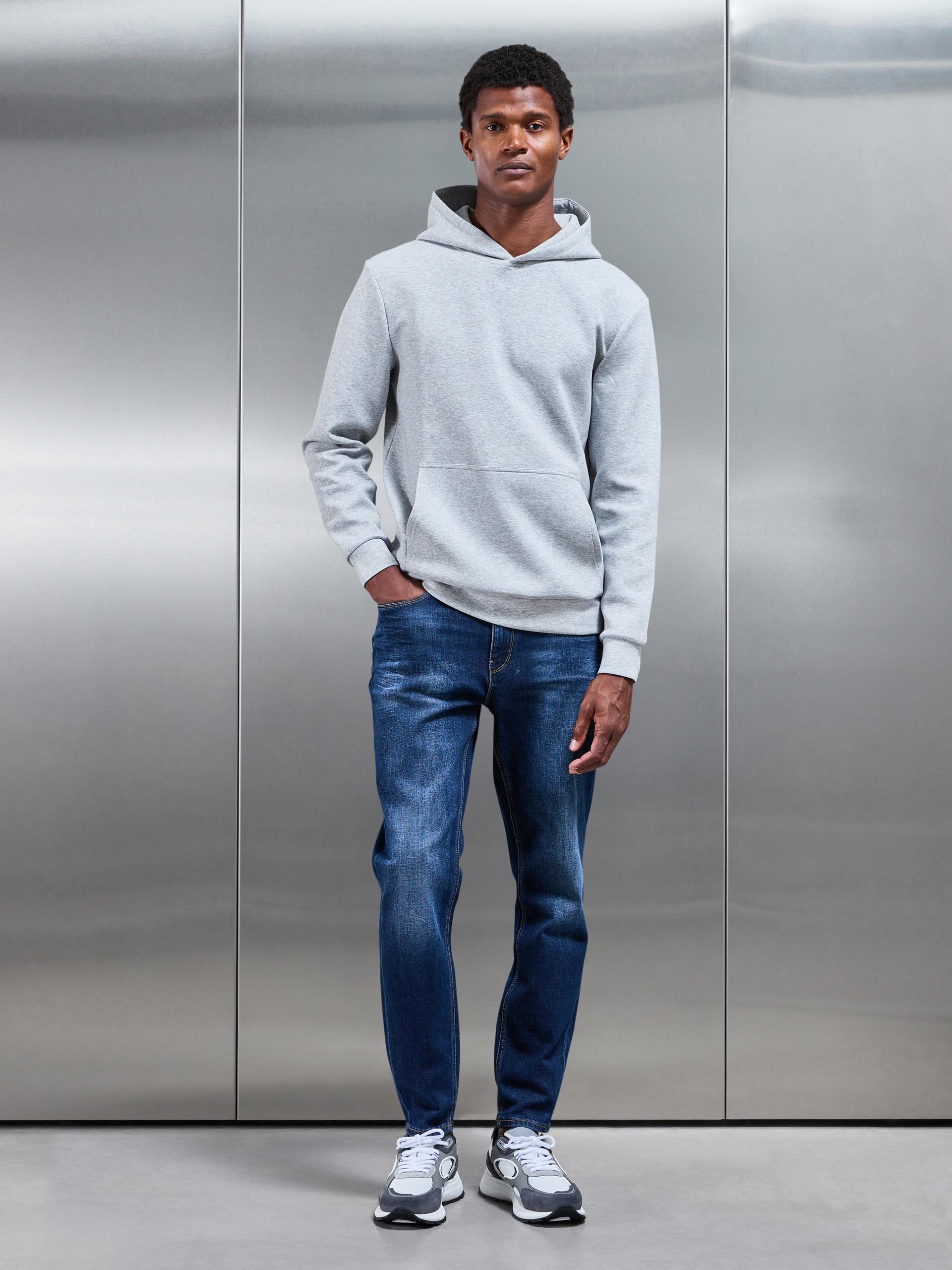 Mens Slim Fit Denim Jeans in Dark Wash