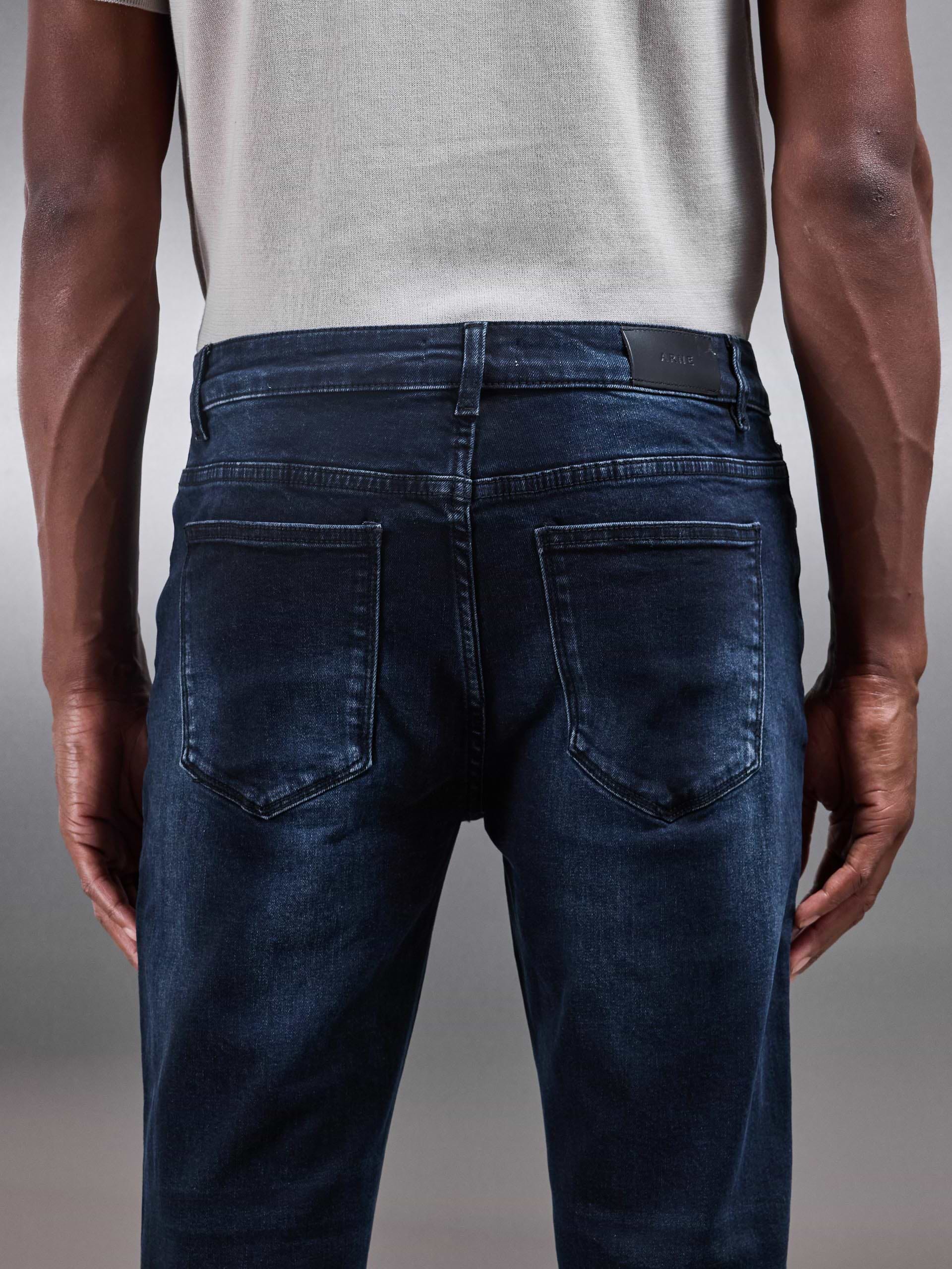 Slim Fit Denim Jeans in Midnight Blue
