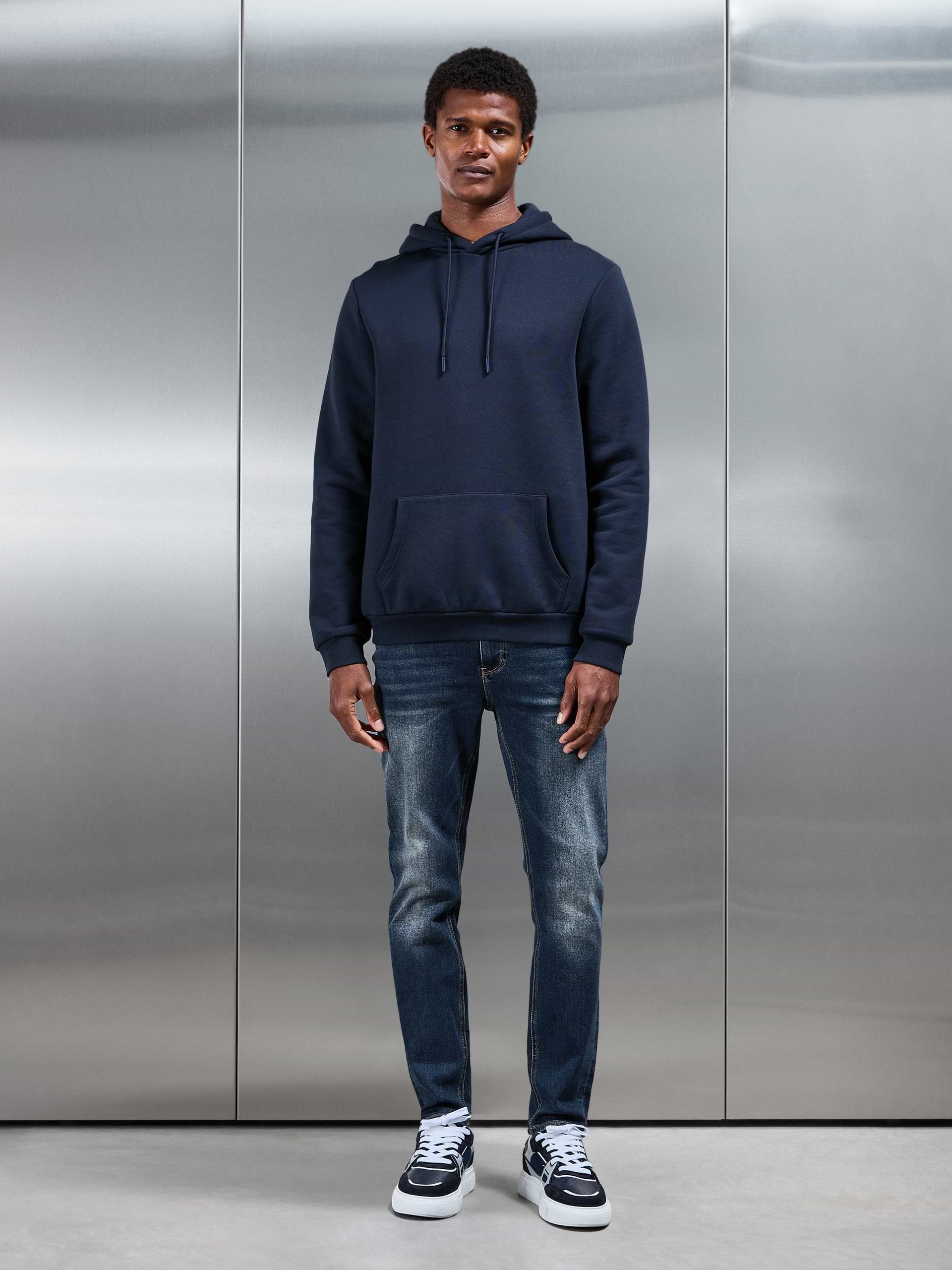 Mens Slim Fit Denim Jeans in Vintage Blue