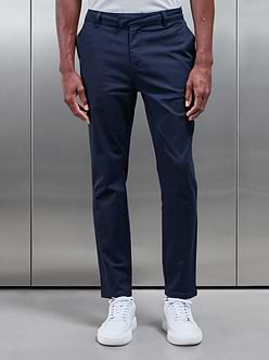 Slim Fit Tailored Chino Trouser in Navy