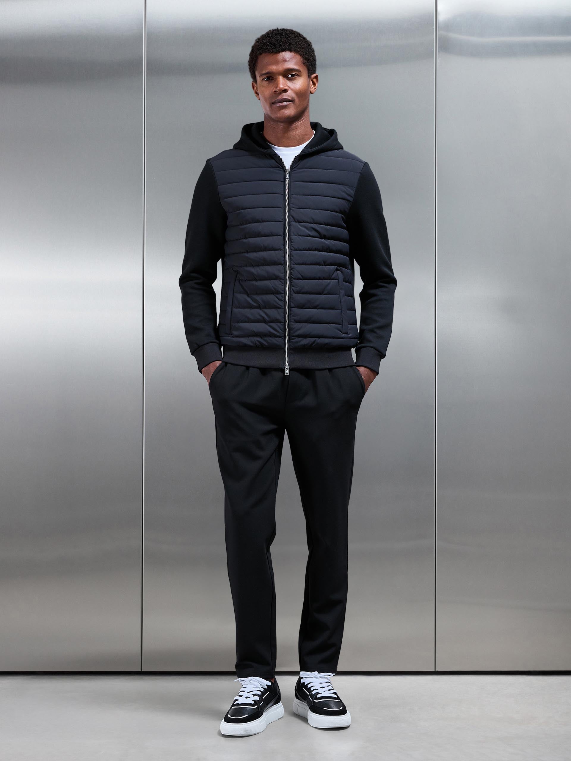 Mens Smart Casual Jogger in Black