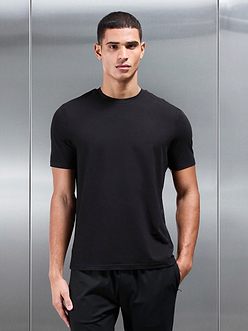 Mens Soft Jersey Active T-Shirt in Black