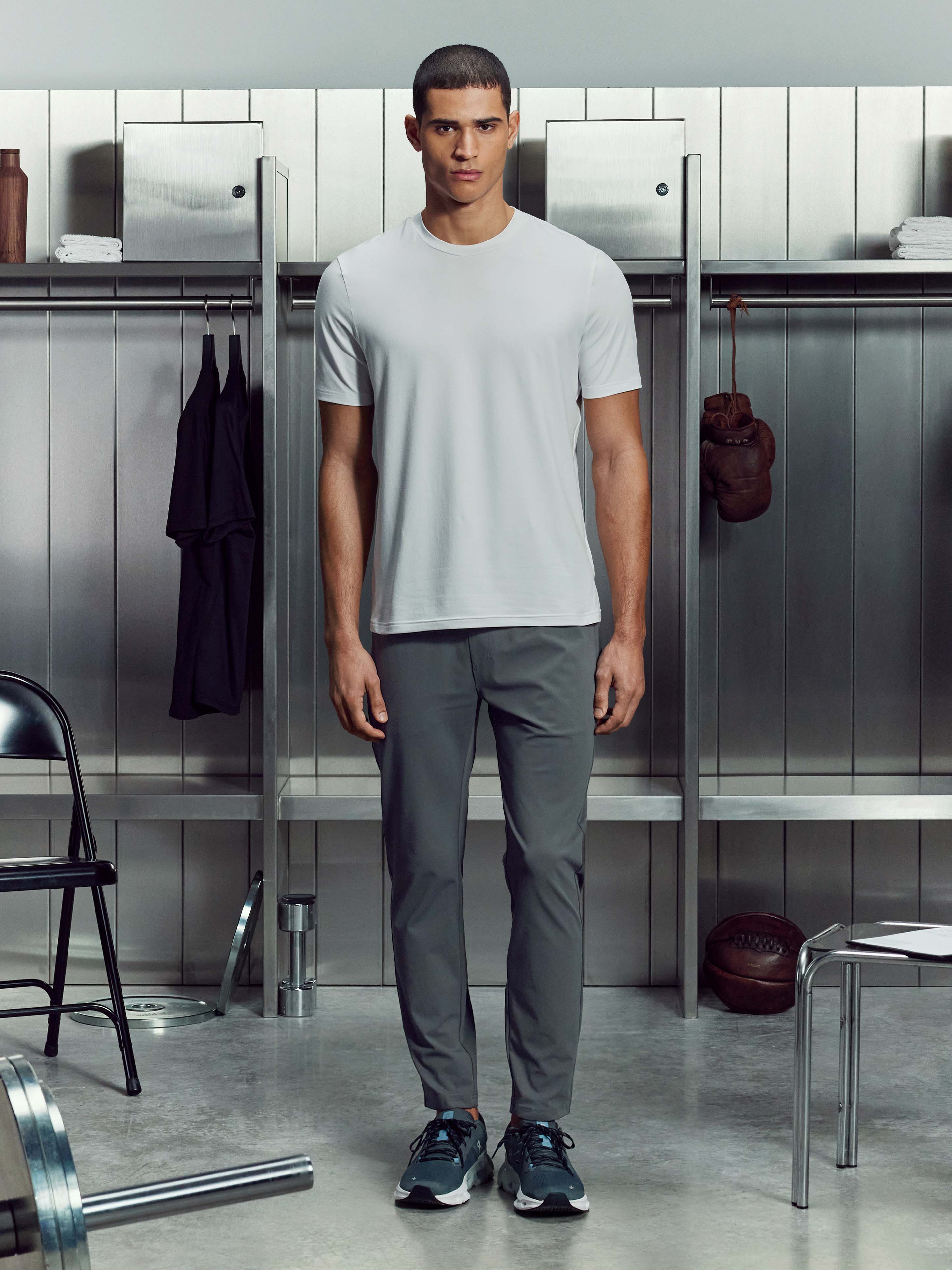 Mens Soft Jersey Active T-Shirt in White