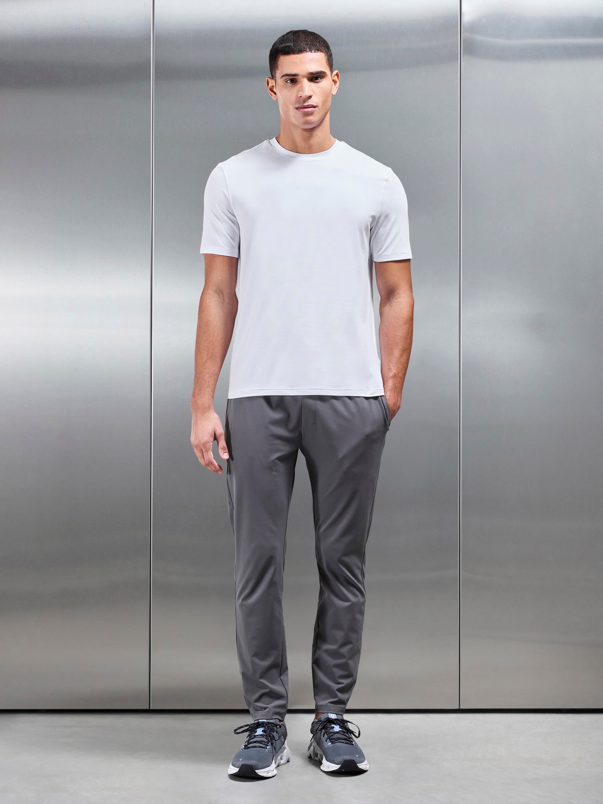 Mens Soft Jersey Active T-Shirt in White