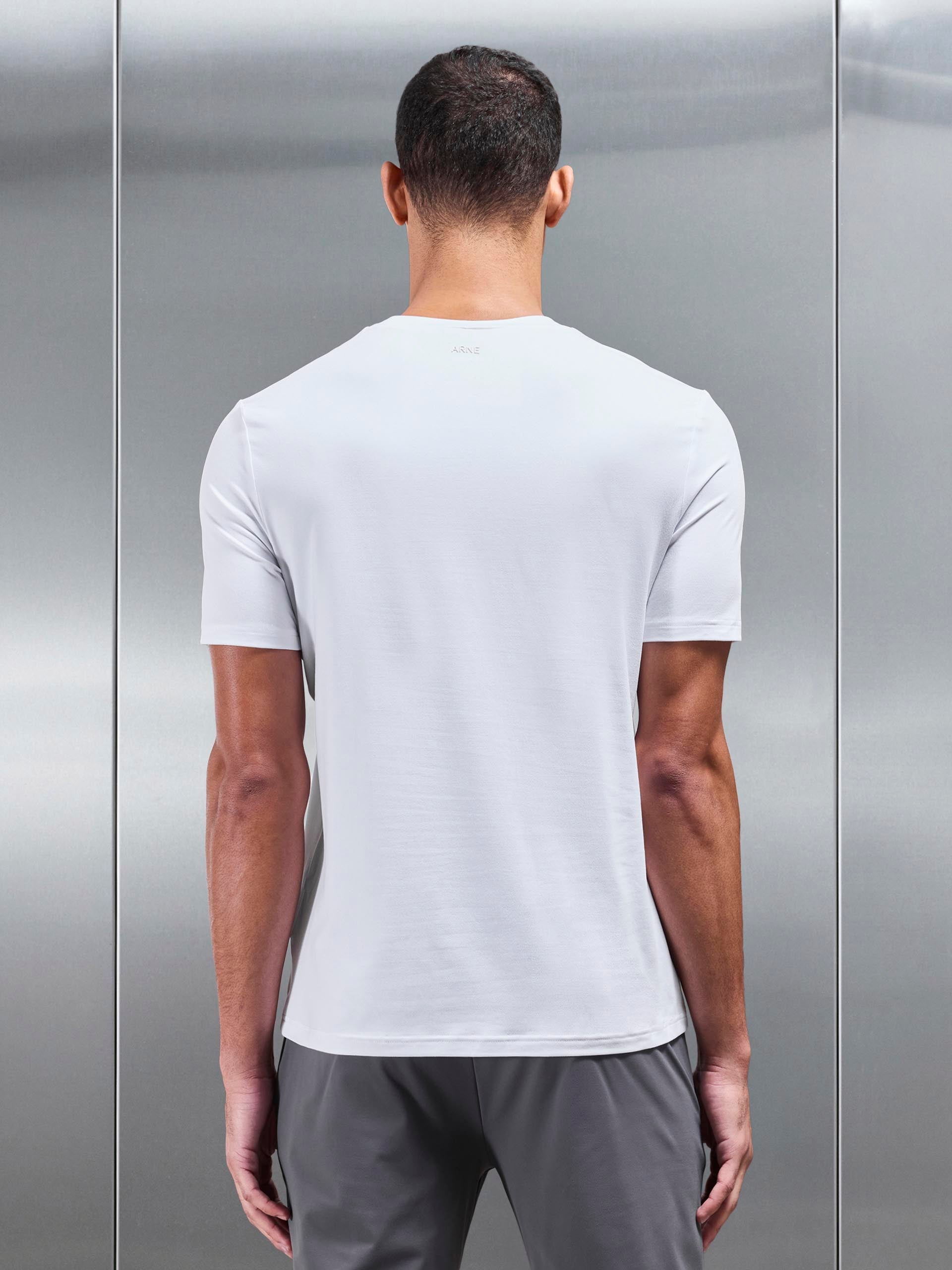 Mens Soft Jersey Active T-Shirt in White