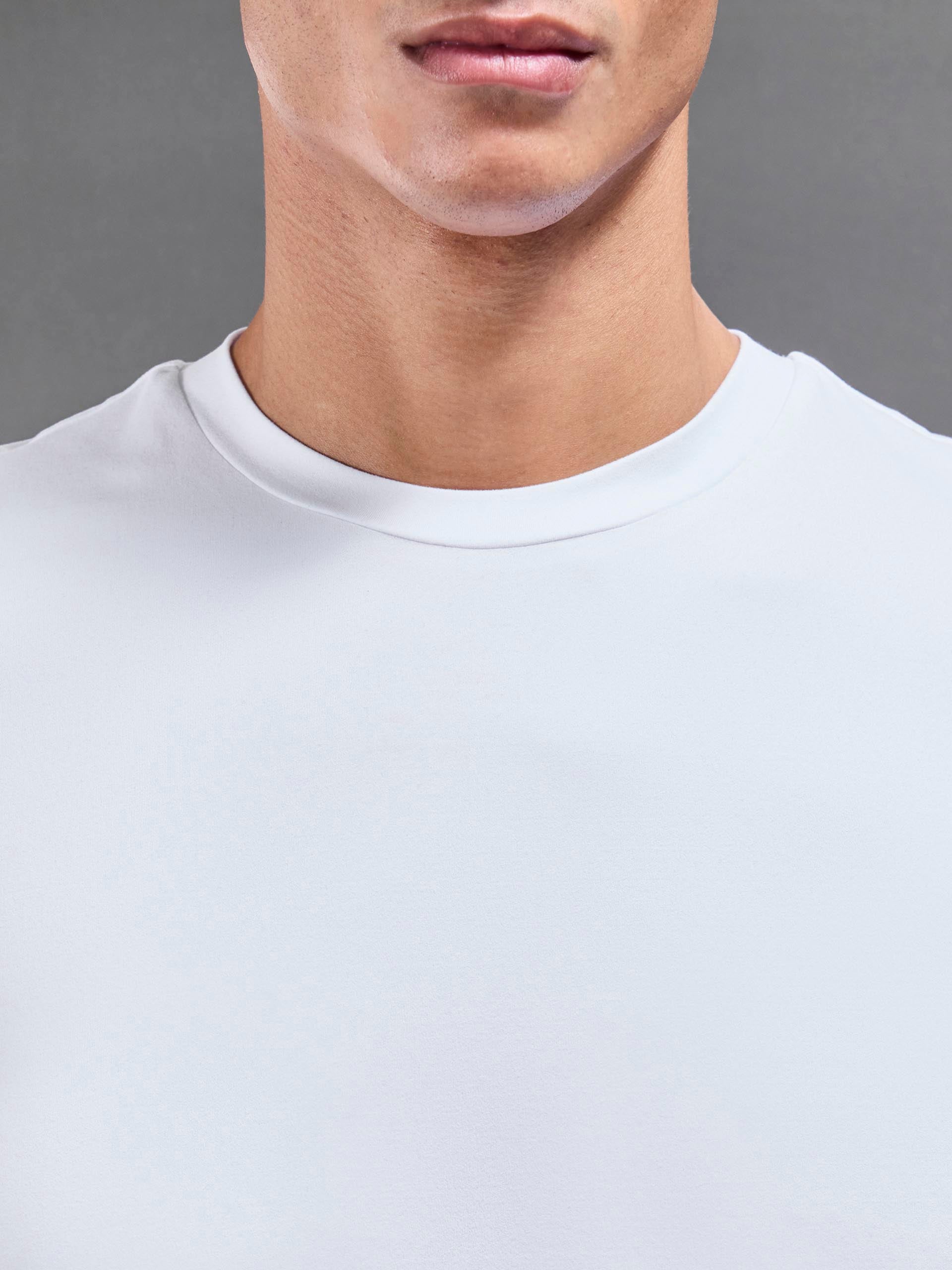 Mens Soft Jersey Active T-Shirt in White
