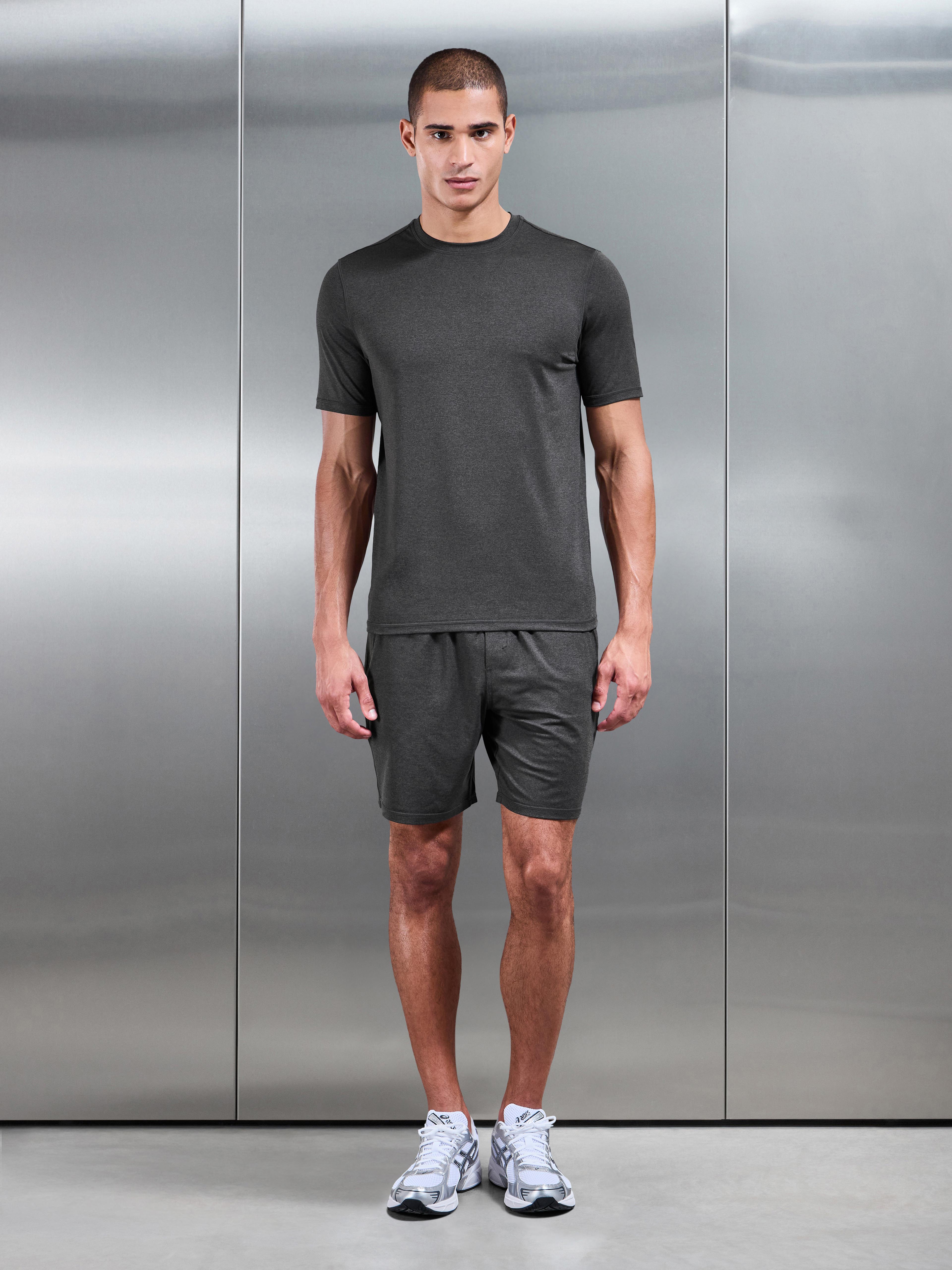 Mens Soft Jersey Motion Short in Charcoal