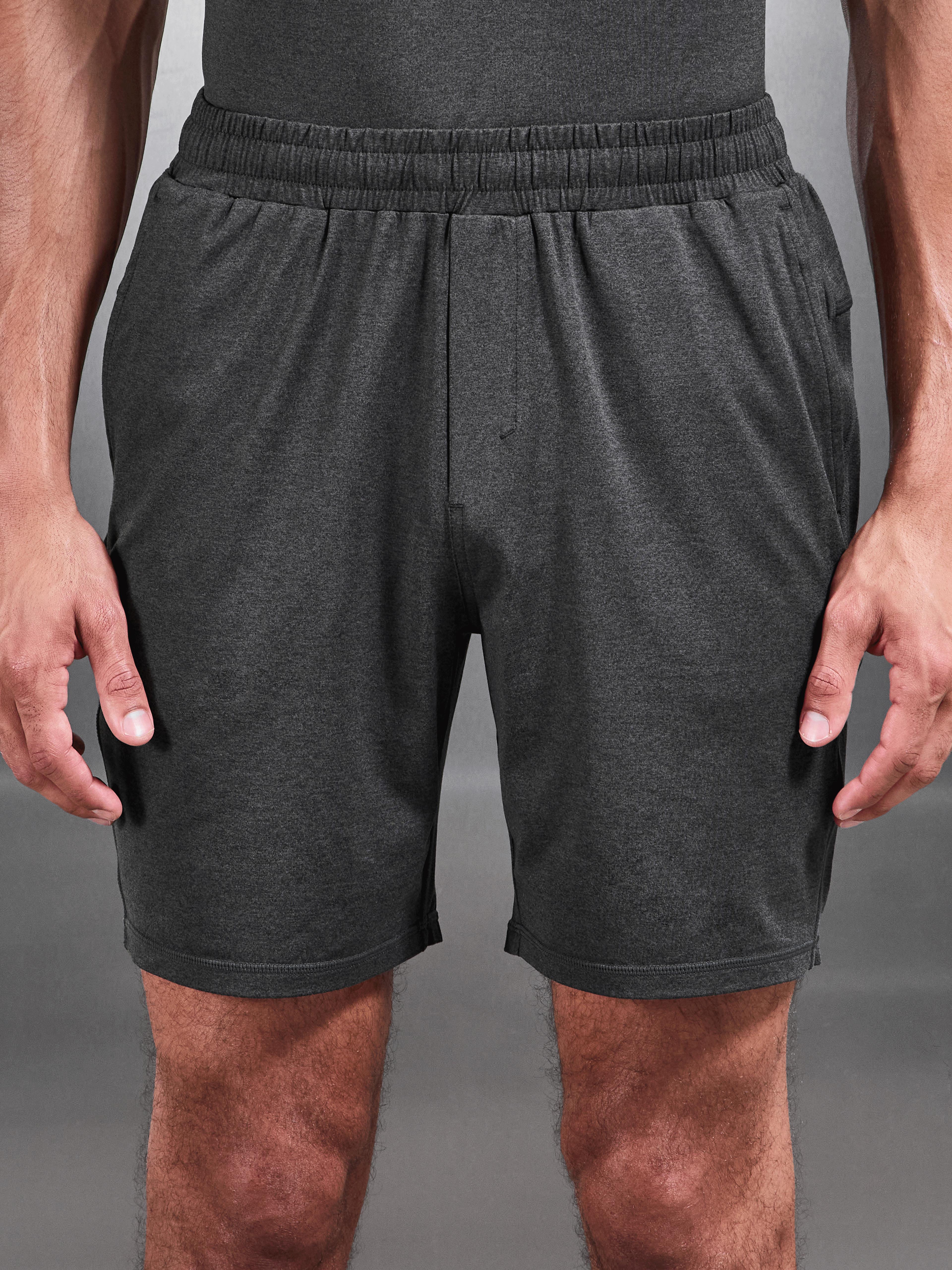Mens Soft Jersey Motion Short in Charcoal