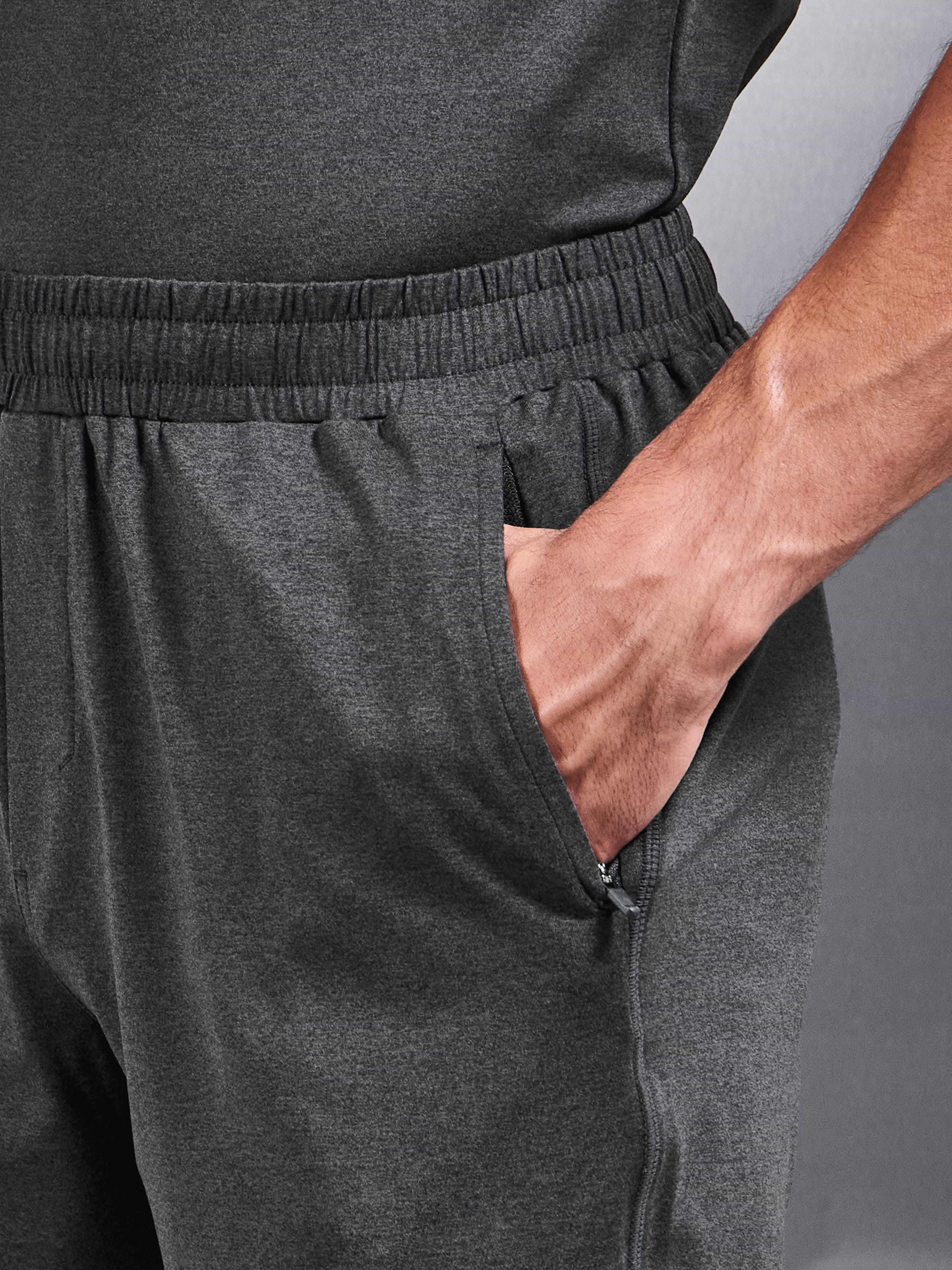 Soft Jersey Motion Short in Charcoal
