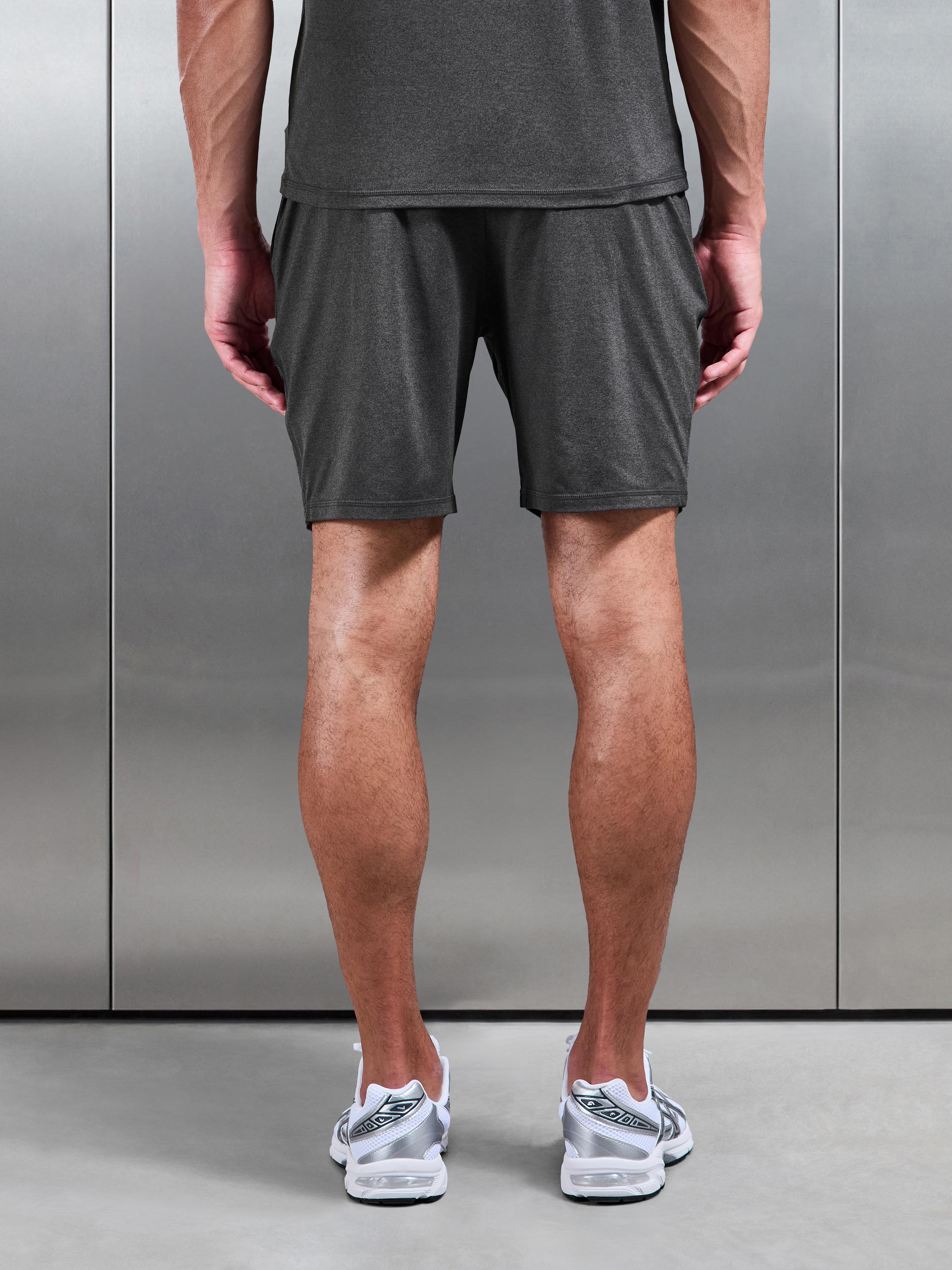 Mens Soft Jersey Motion Short in Charcoal