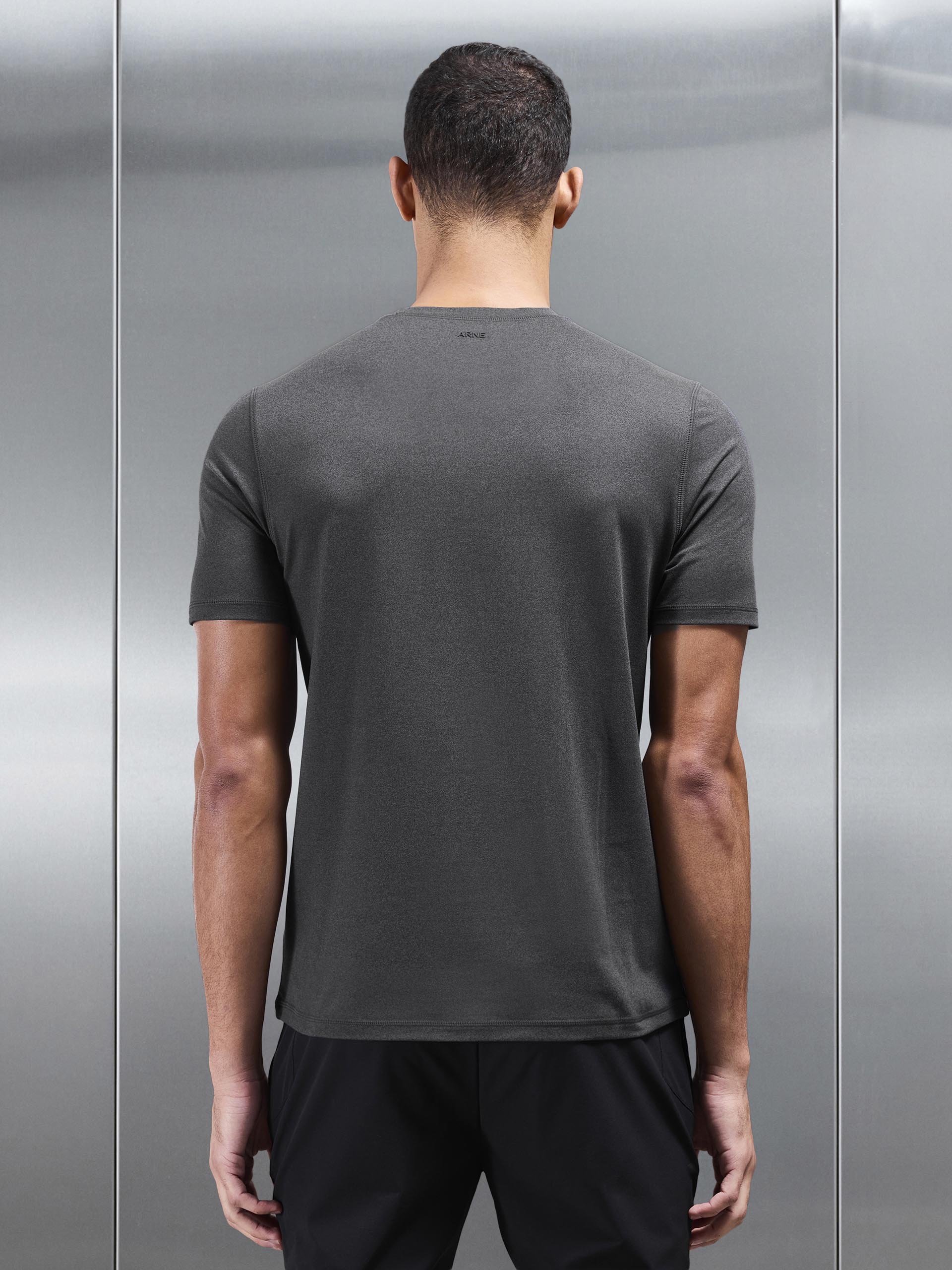 Mens Soft Jersey Motion T-Shirt in Charcoal