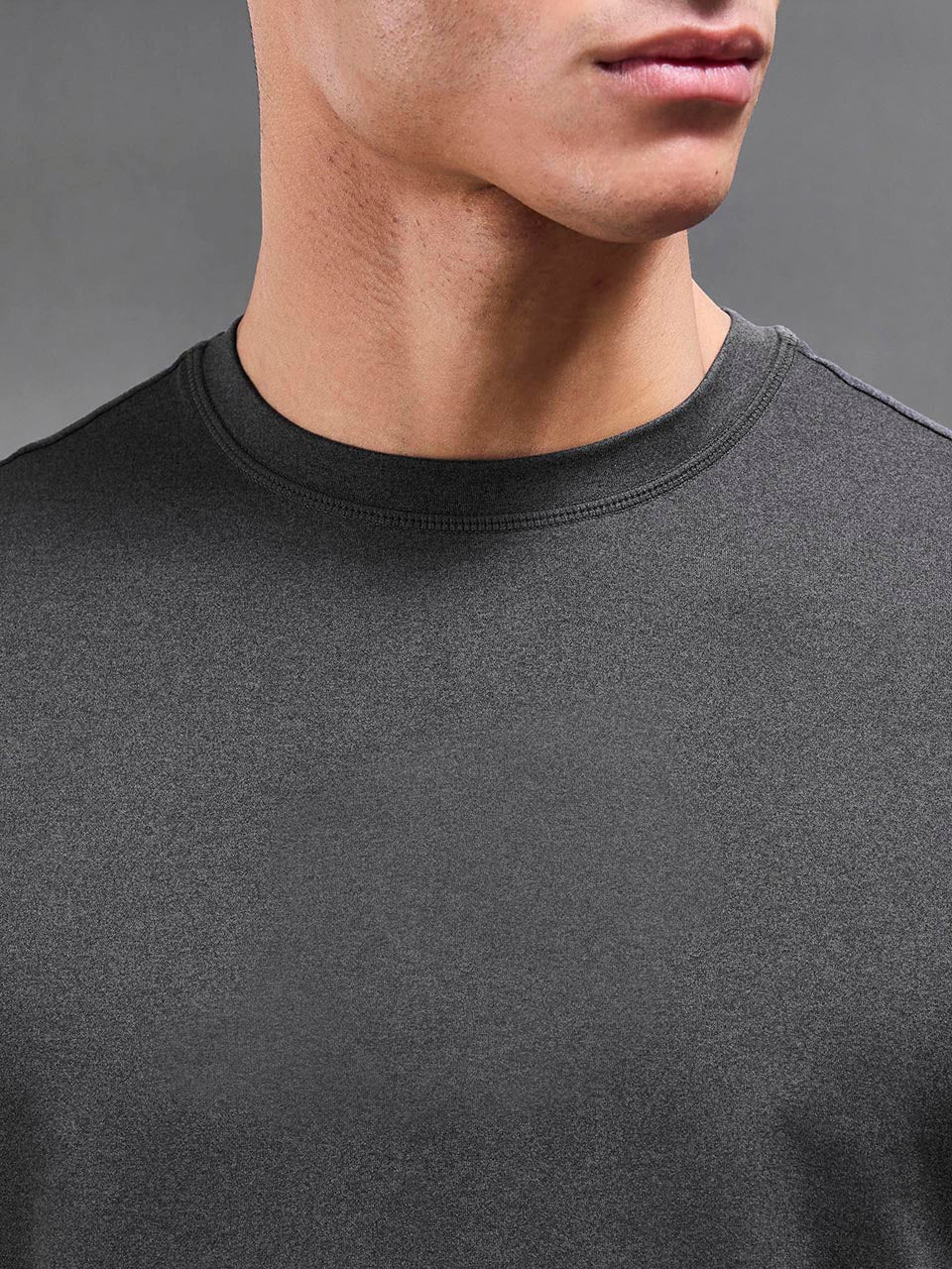 Mens Soft Jersey Motion T-Shirt in Charcoal