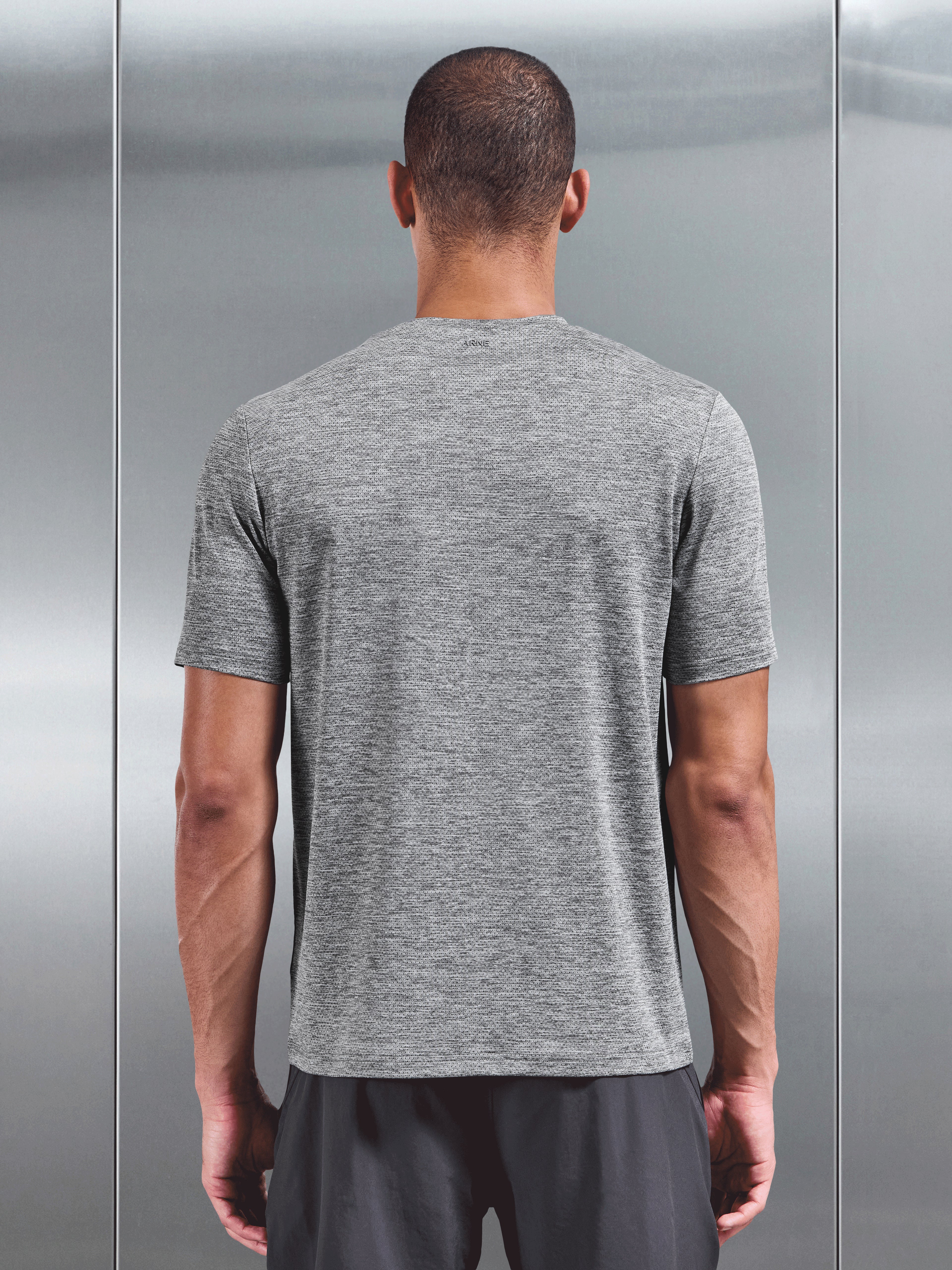 Mens Space Dye T-Shirt in Grey