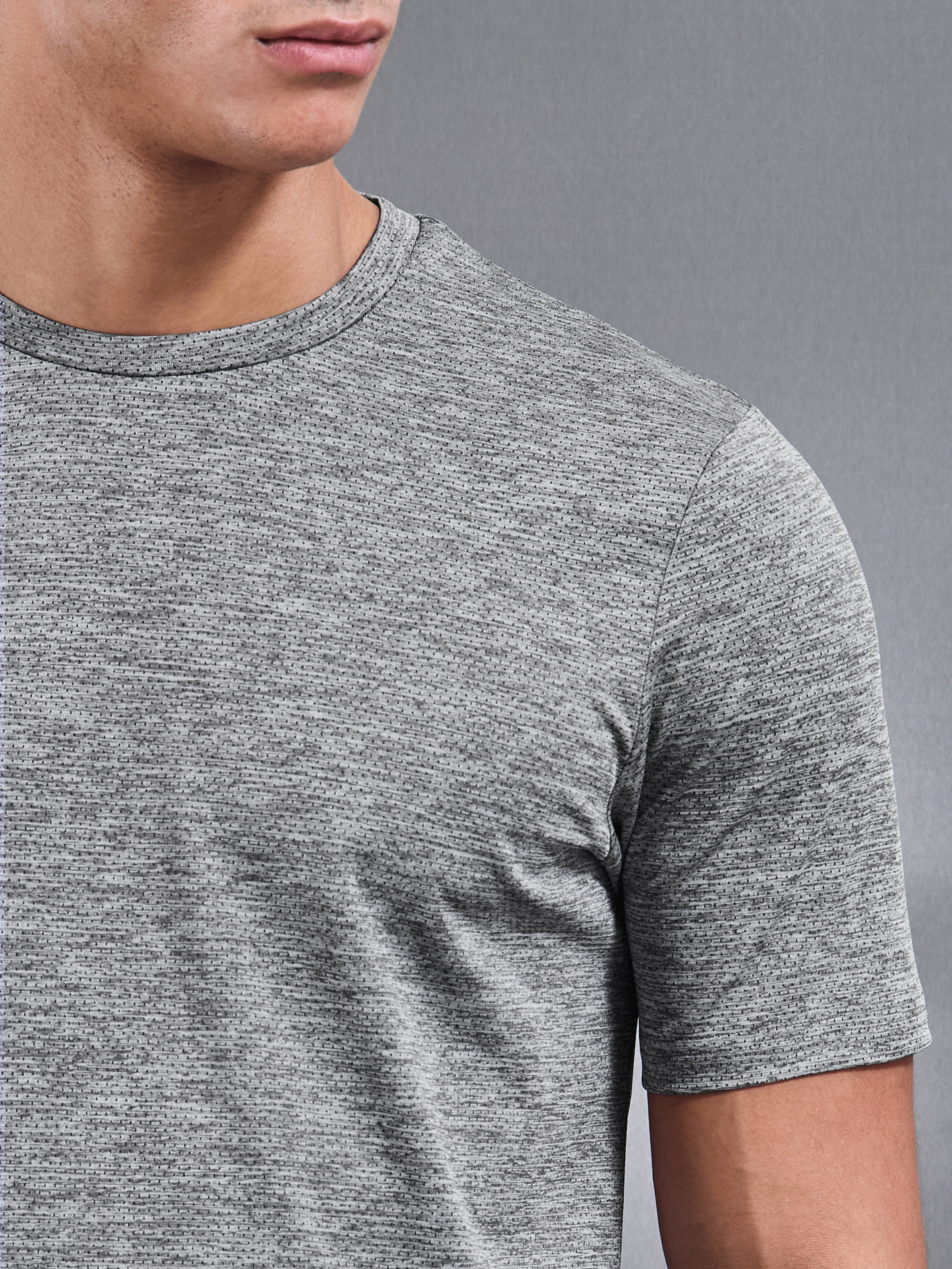 Mens Space Dye T-Shirt in Grey