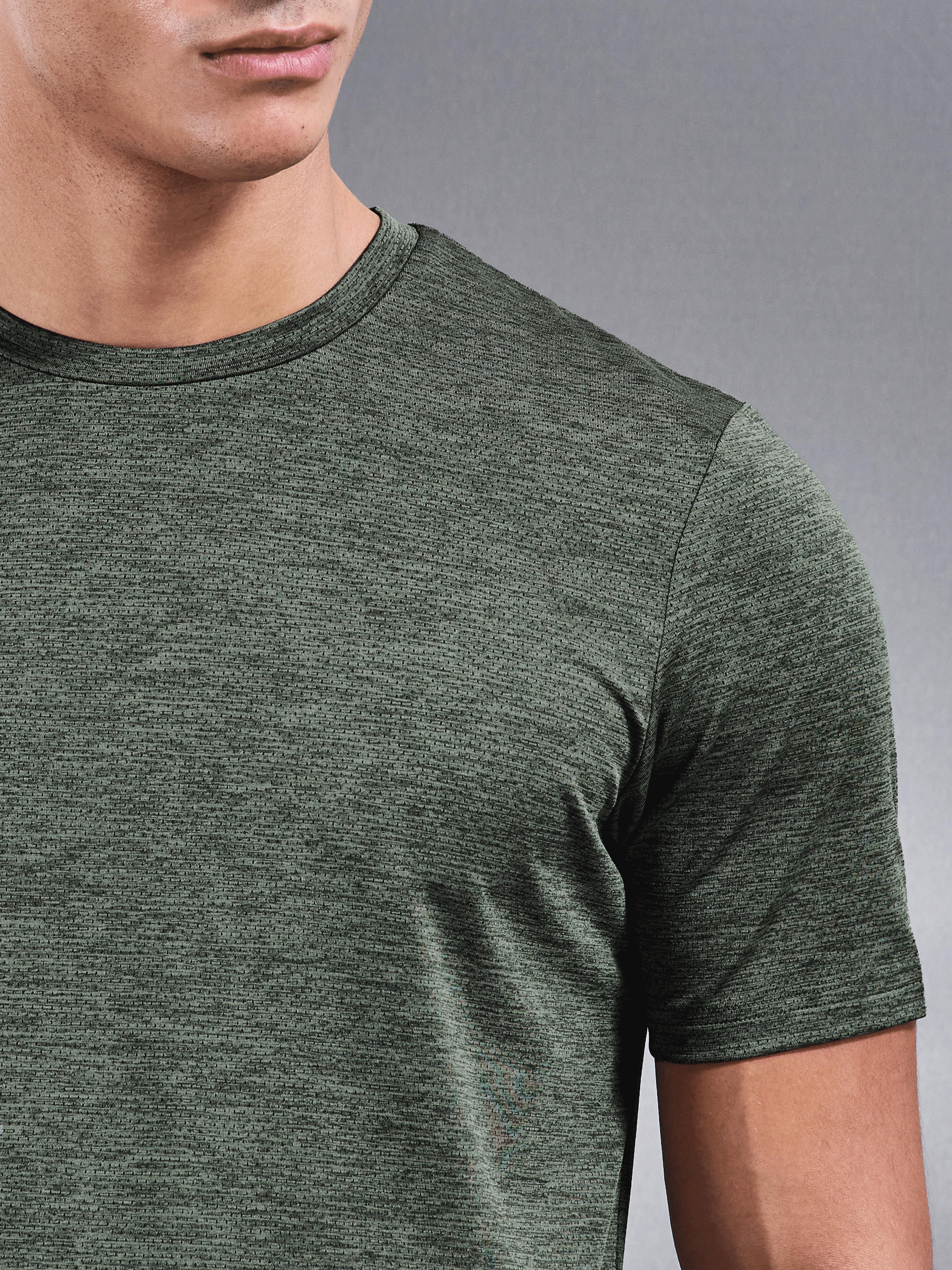 Mens Space Dye T-Shirt in Olive
