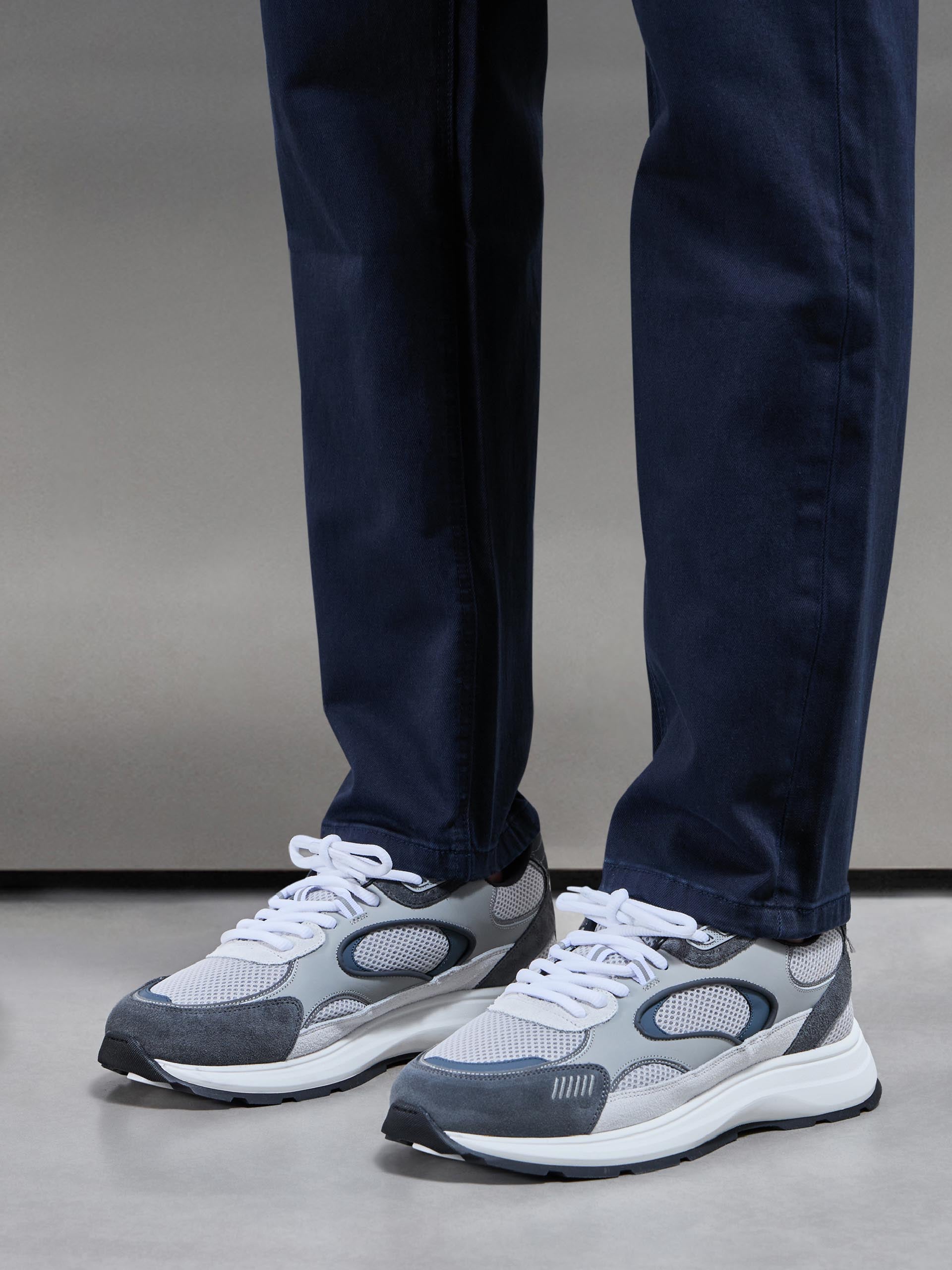 Mens Straight Leg Denim Jeans in Navy