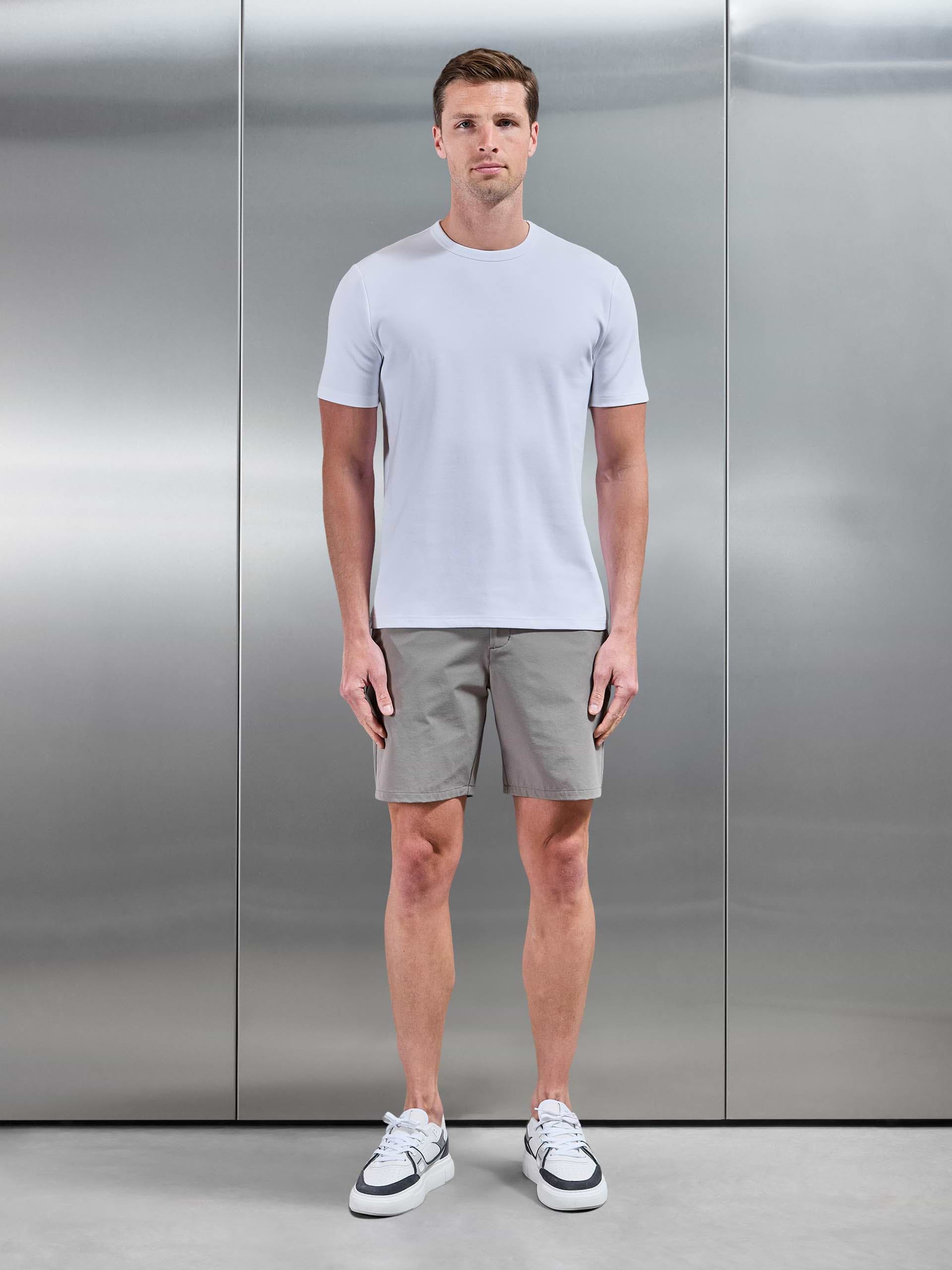 Mens Stretch Jersey T-Shirt in White