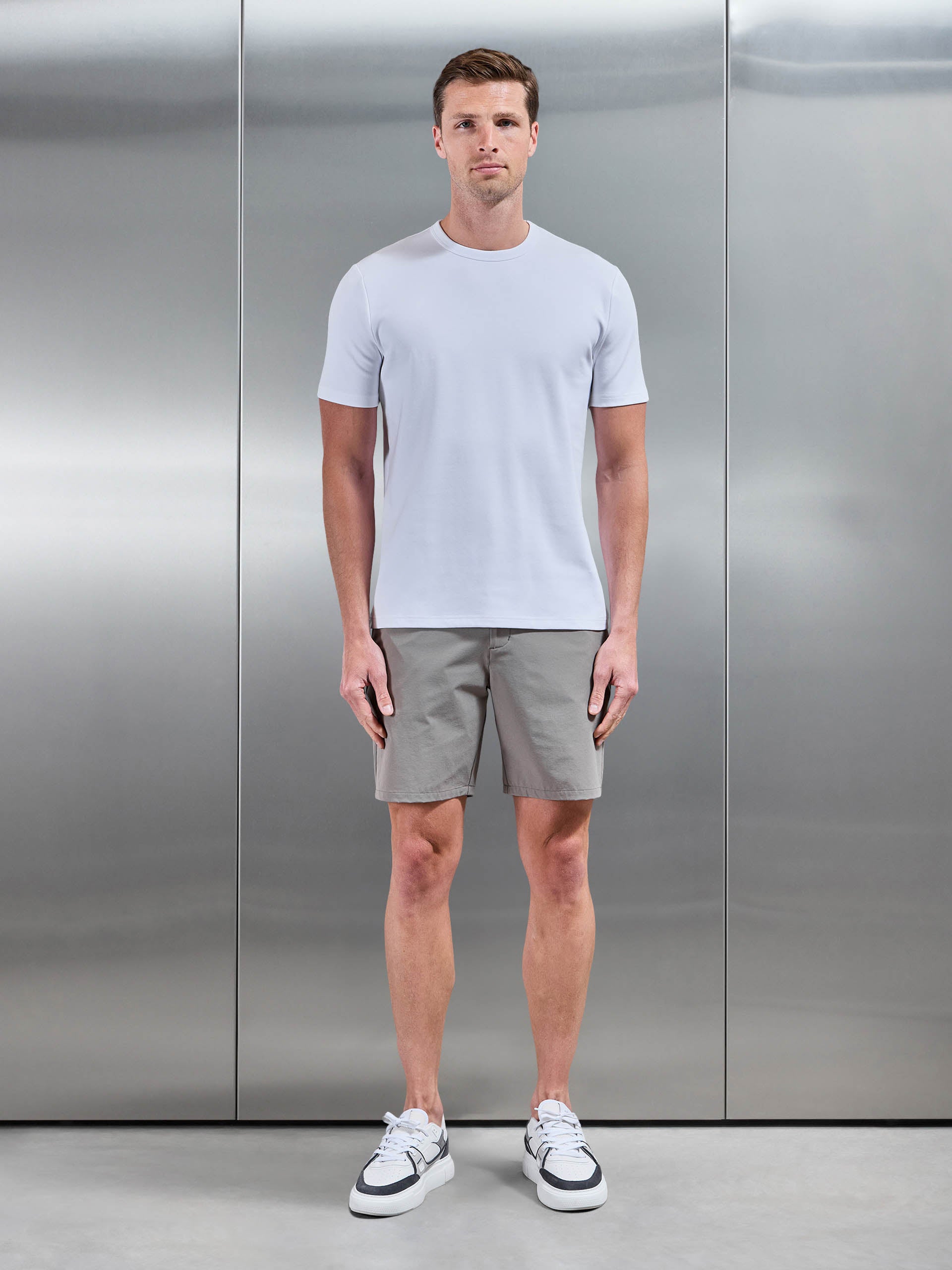 Mens Stretch Jersey T-Shirt in White