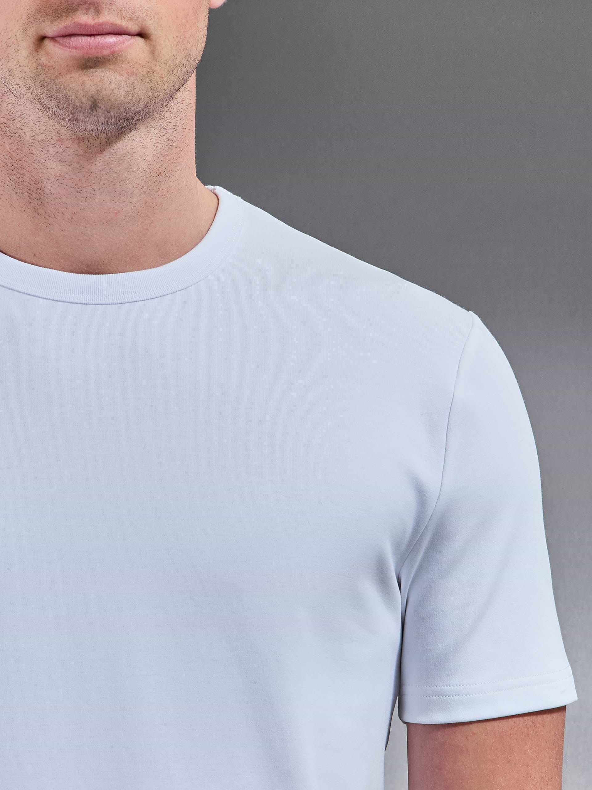 Stretch Jersey T-Shirt in White