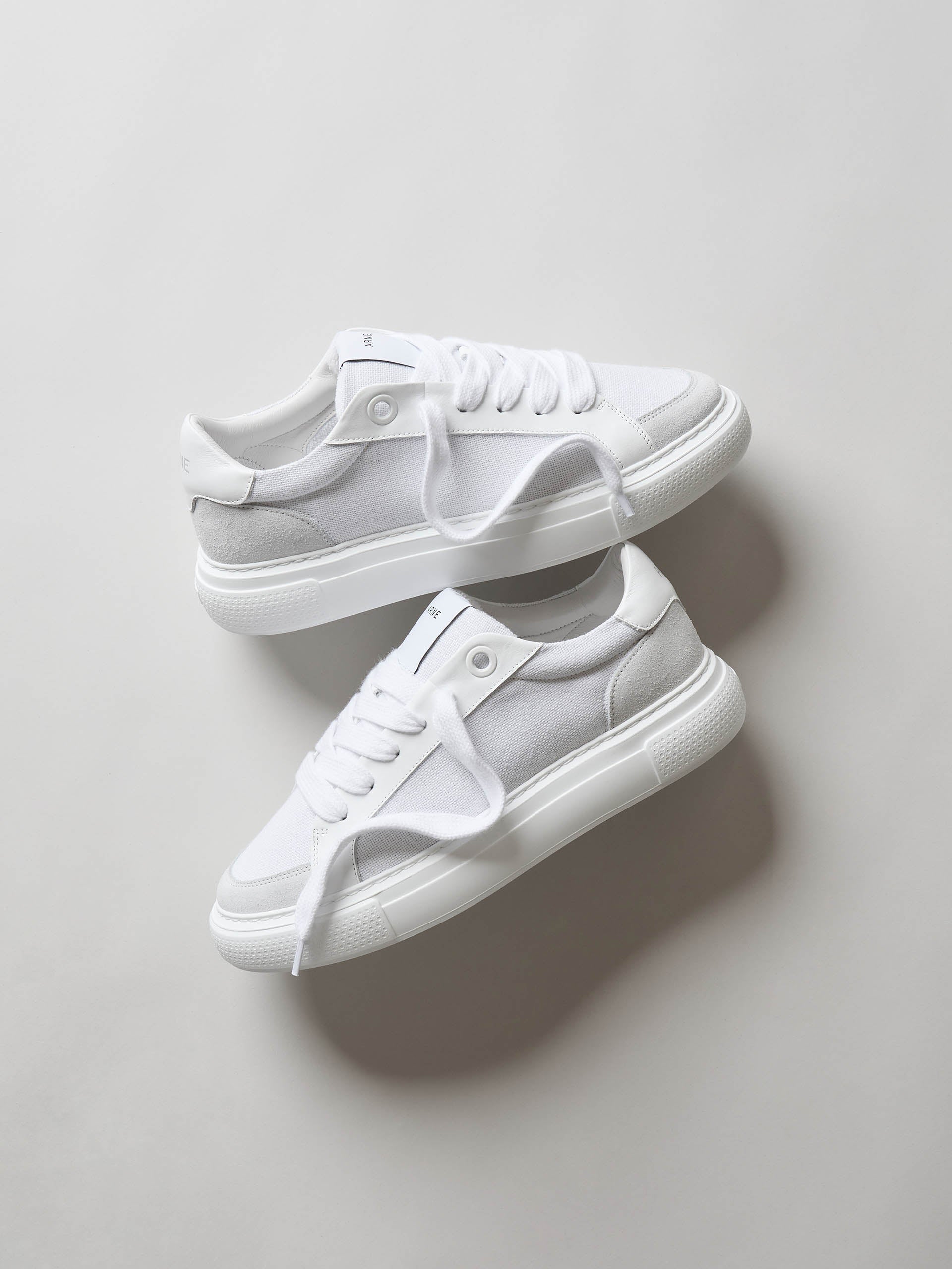 Mens Studio Trainer in Triple White
