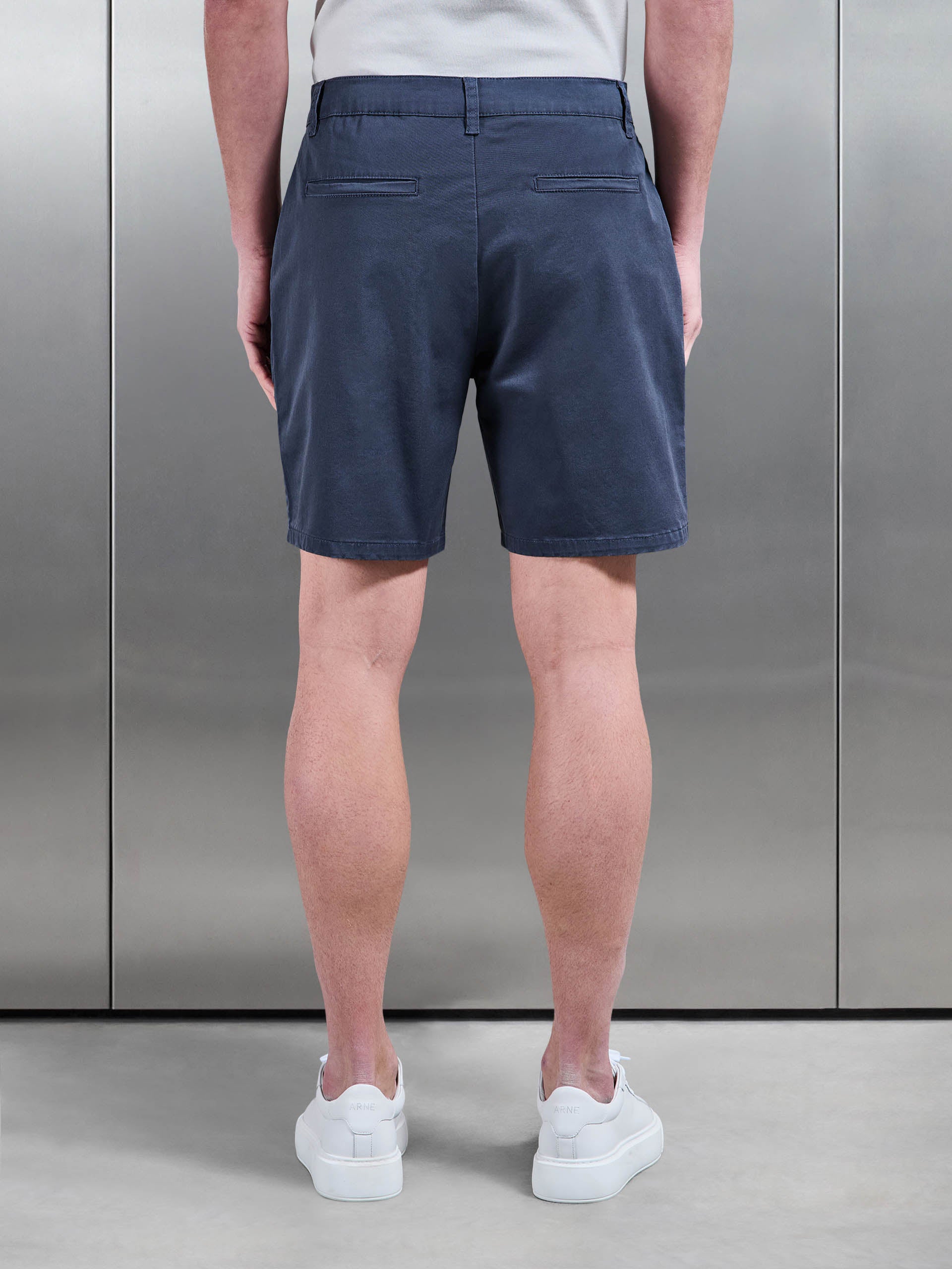 Mens Tailored Chino Short in Air Force Blue