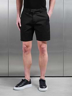Mens Tailored Chino Short in Black