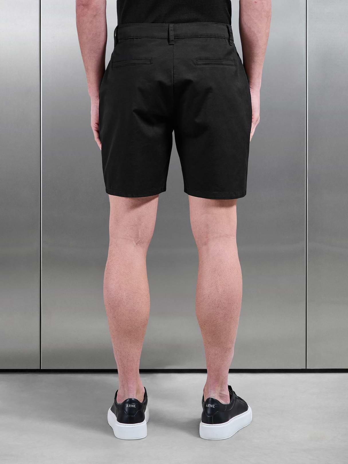 Tailored Chino Short in Black | ARNE US