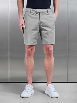Mens Tailored Chino Short in Stone