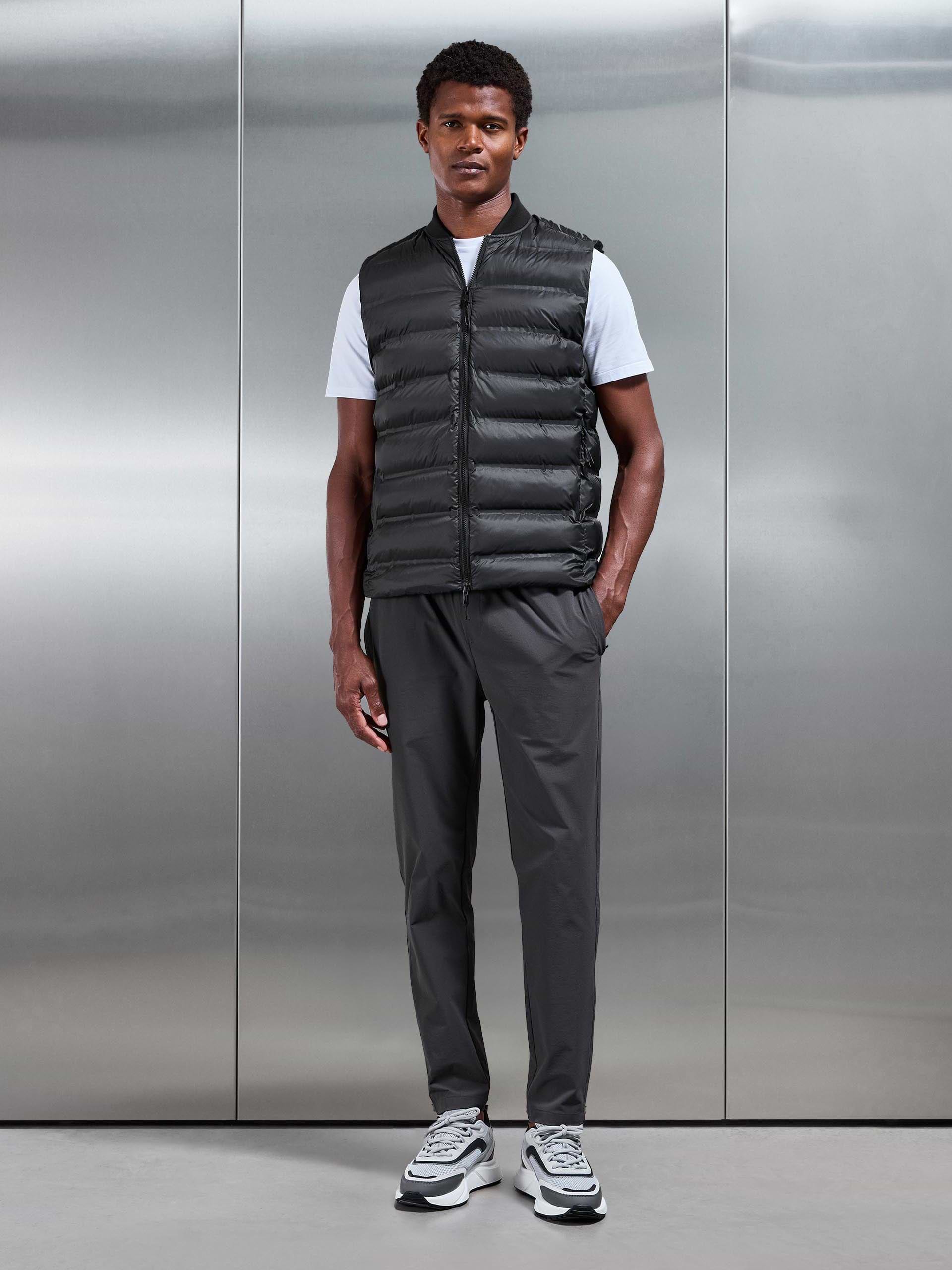 Technical Bomber Gilet in Black