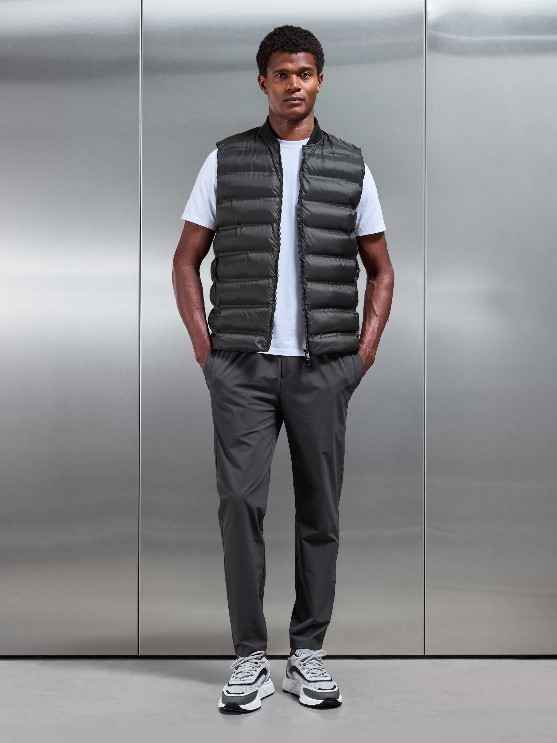 Technical Bomber Gilet in Black
