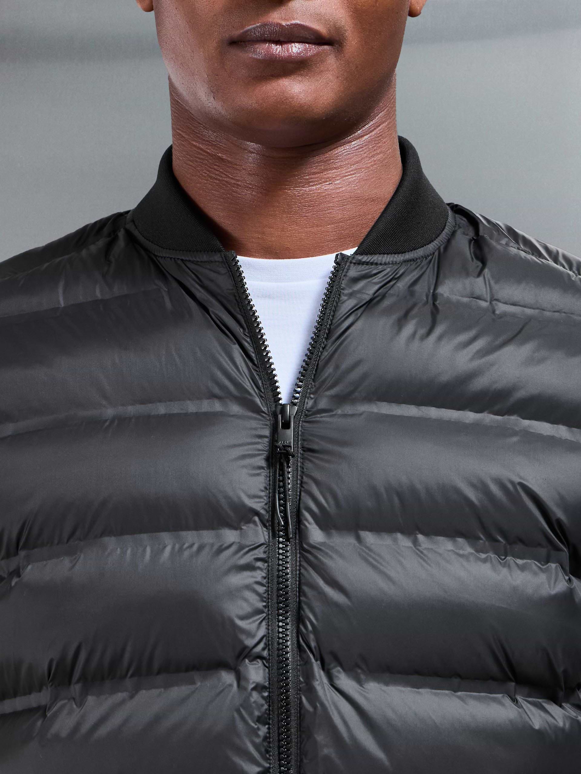 Technical Bomber Gilet in Black