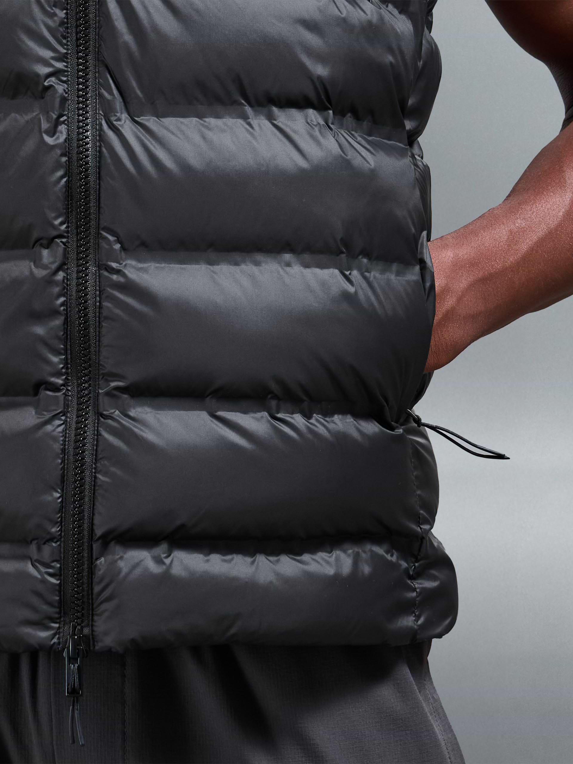 Technical Bomber Gilet in Black