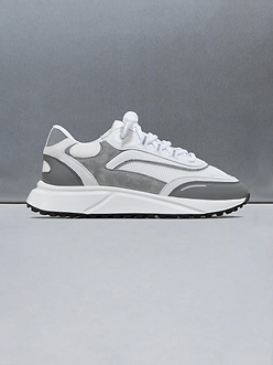 Mens Technical Runner 2.0 in White Grey