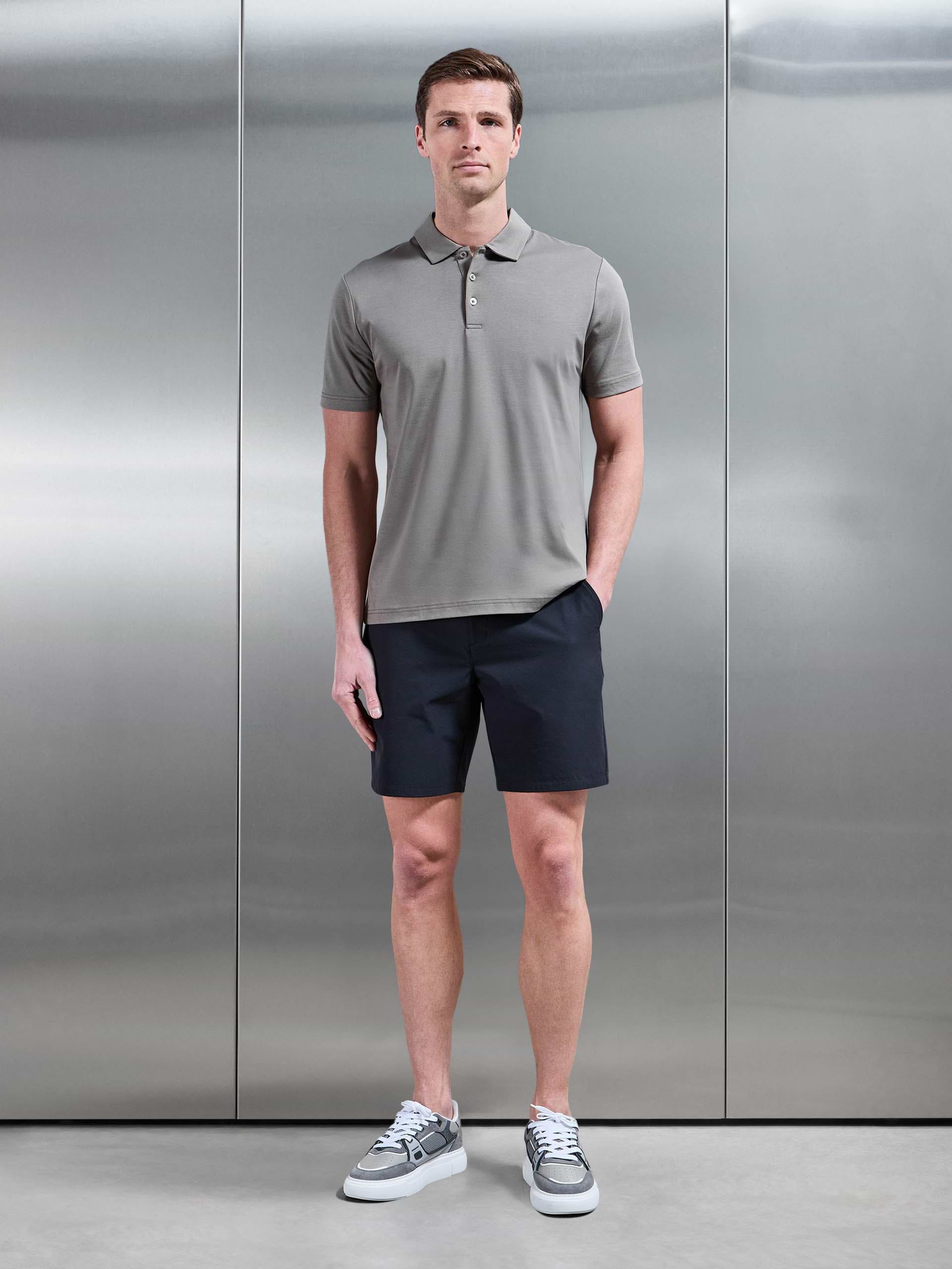 Mens Technical Stretch Chino Short in Navy