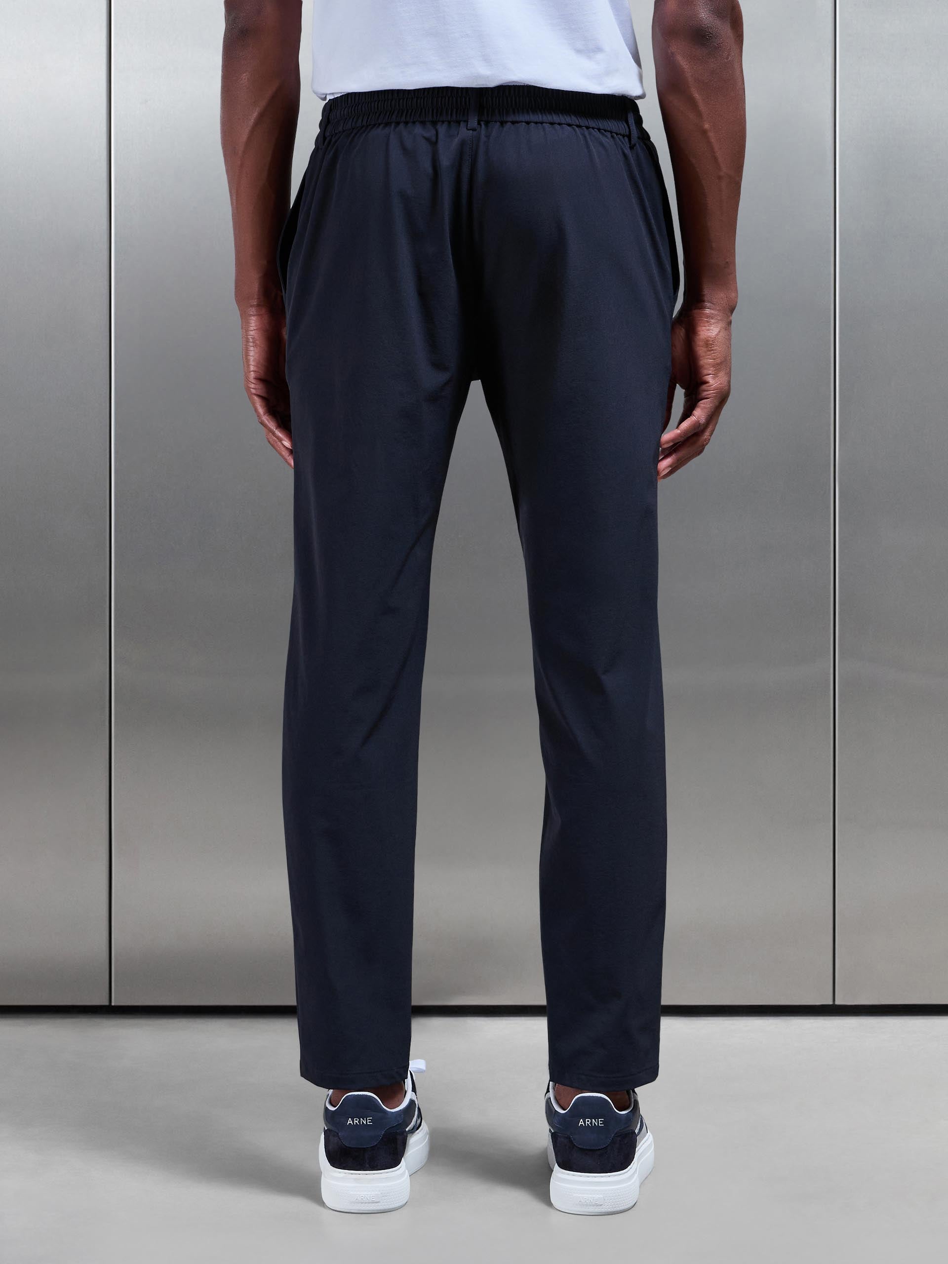 Mens Technical Stretch Chino Trouser in Navy