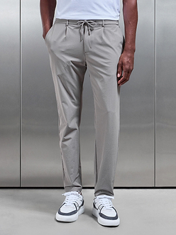 Mens Technical Stretch Chino Trouser in Taupe