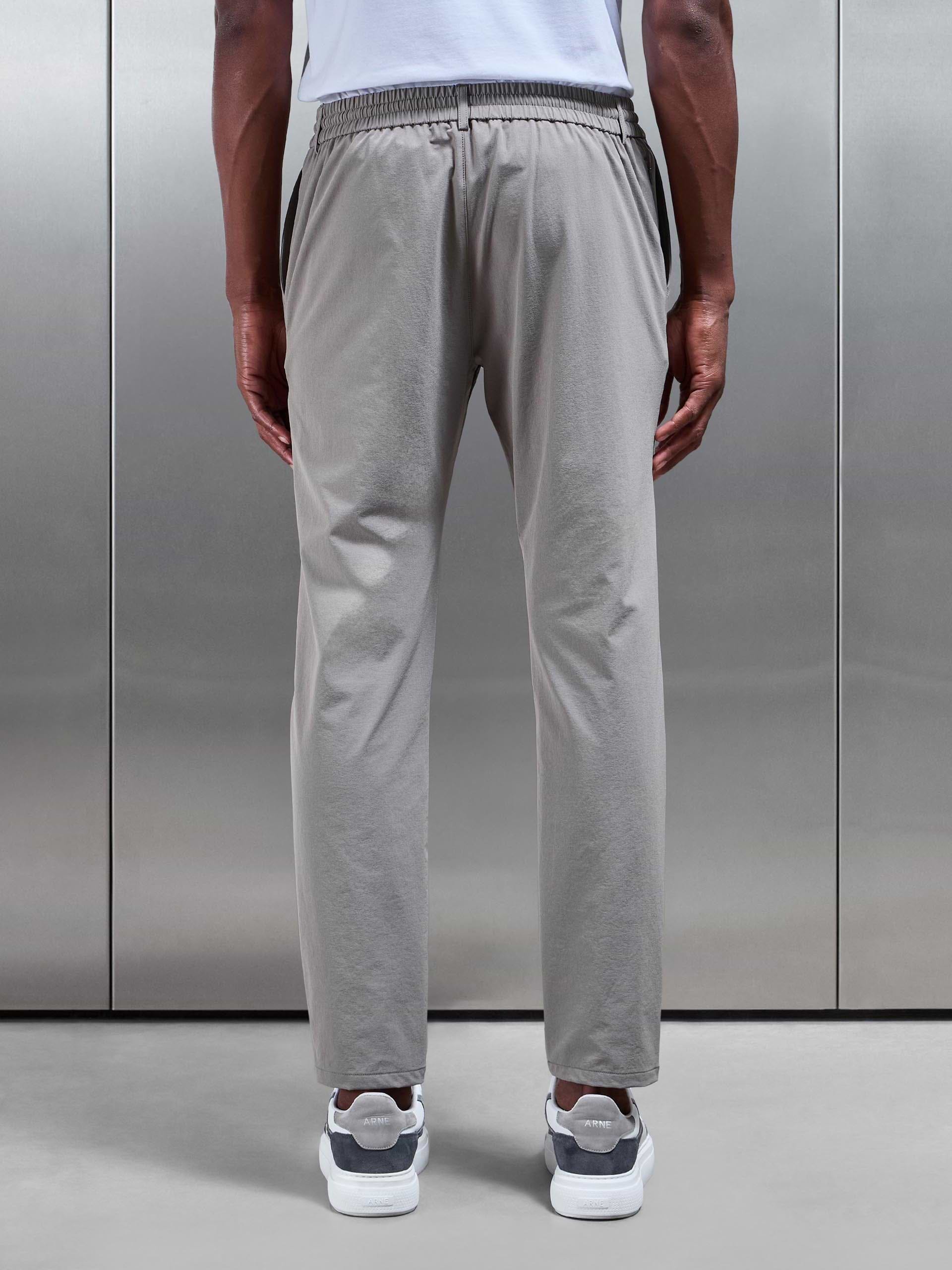 Technical Stretch Chino Trouser in Taupe