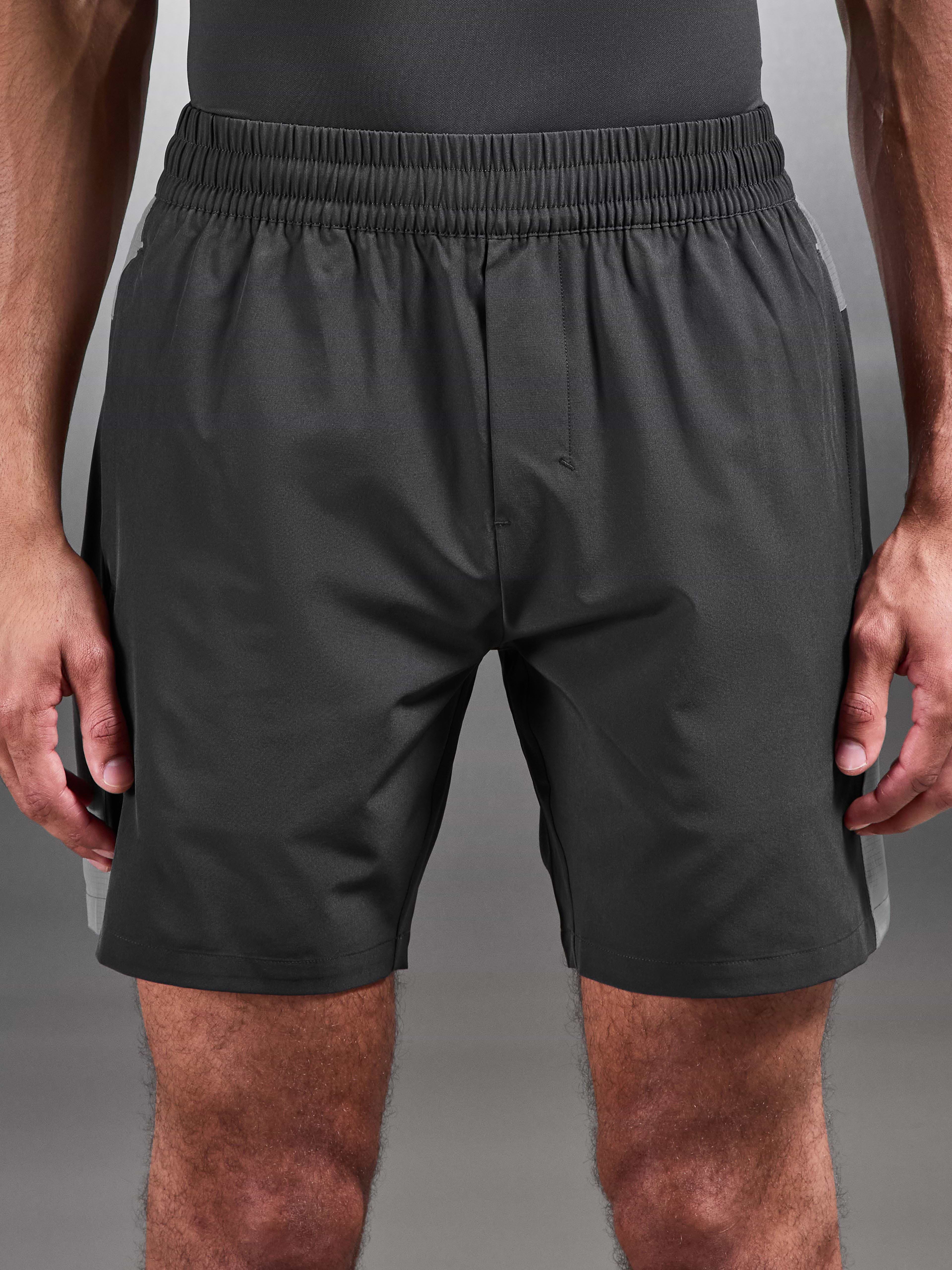Track Colour Block Active Short in Grey Mid Grey