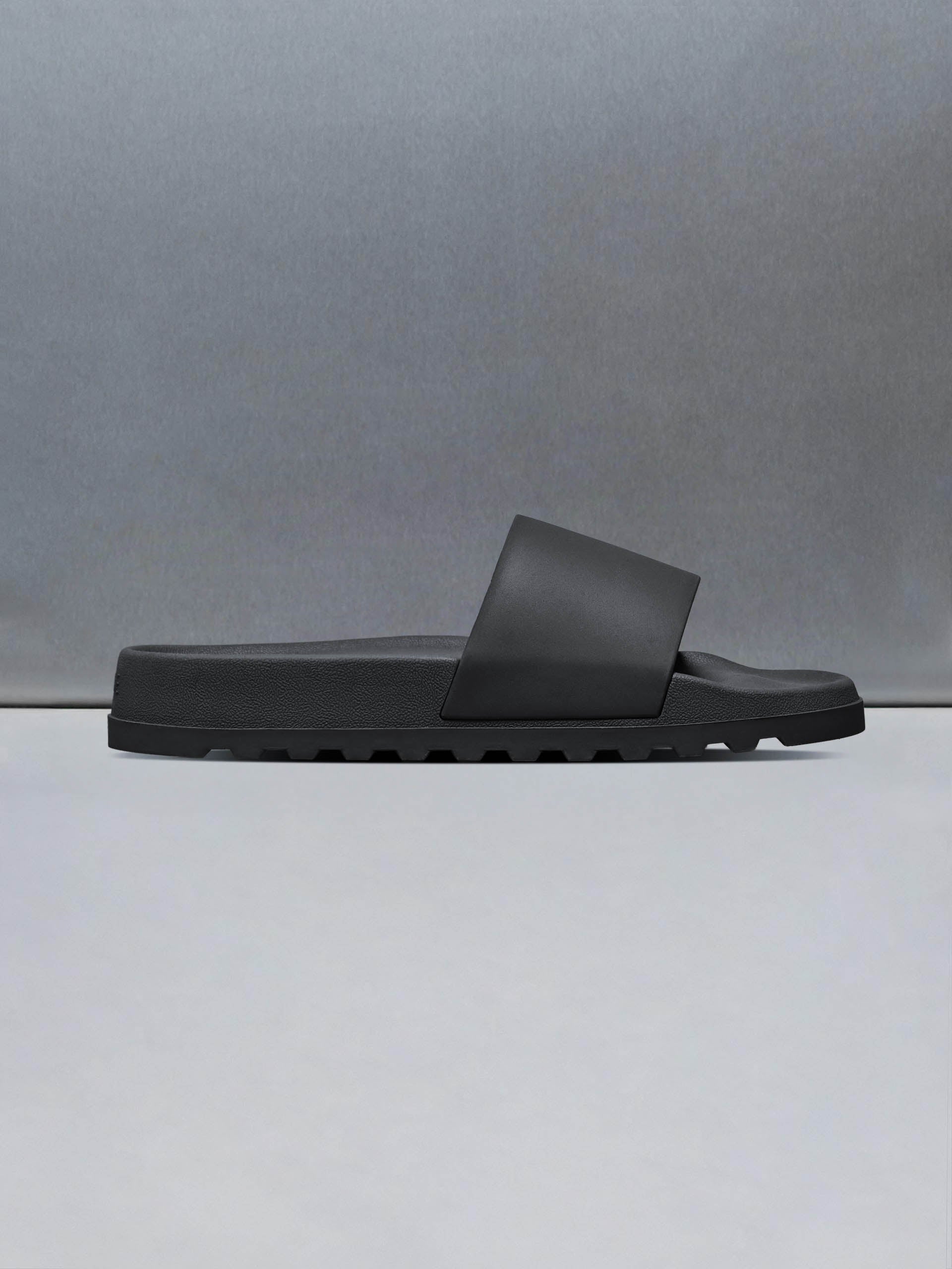 Mens Track Slider in Black