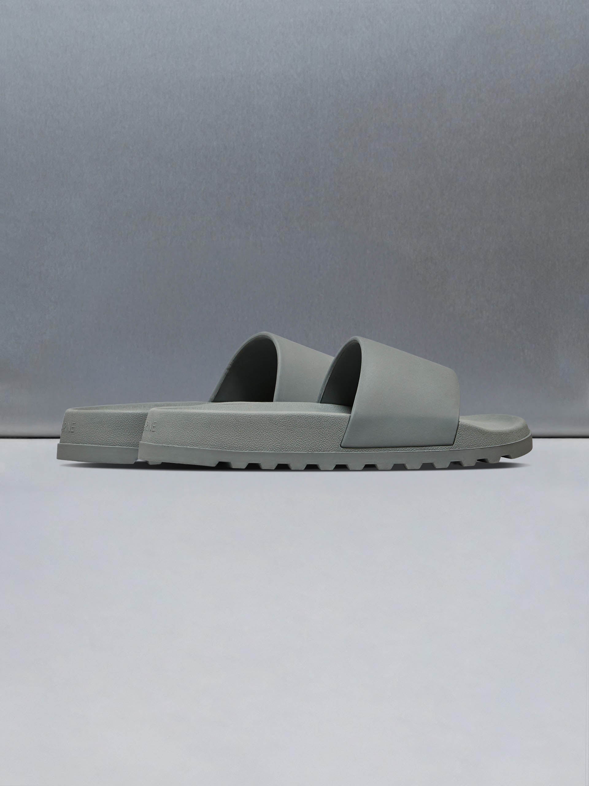 Mens Track Slider in Olive