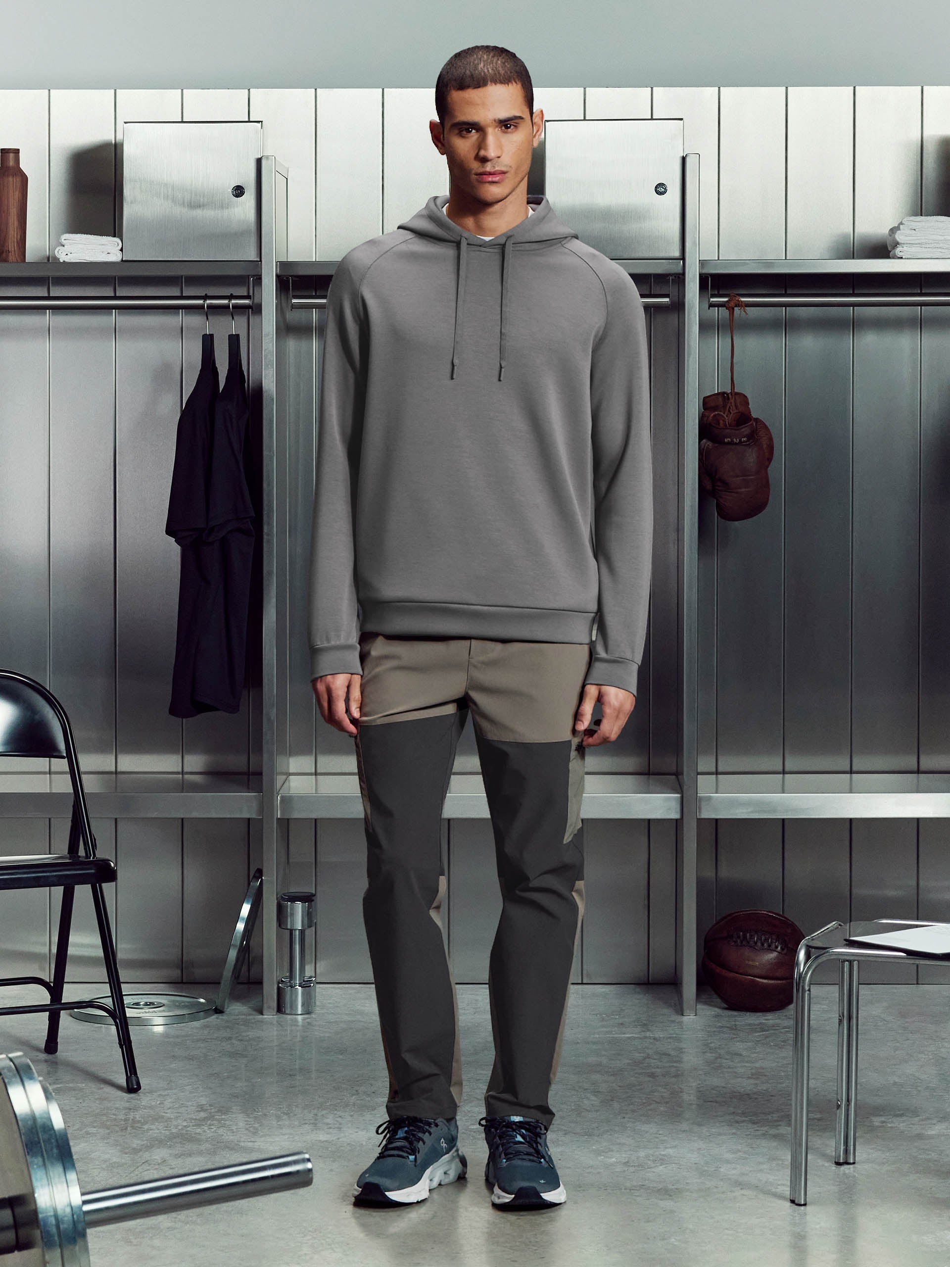Mens Trail Colour Block Cargo Pant in Grey