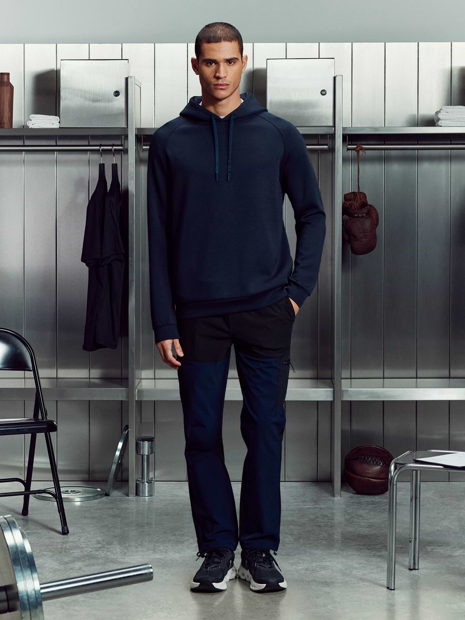 Mens Trail Colour Block Cargo Pant in Navy