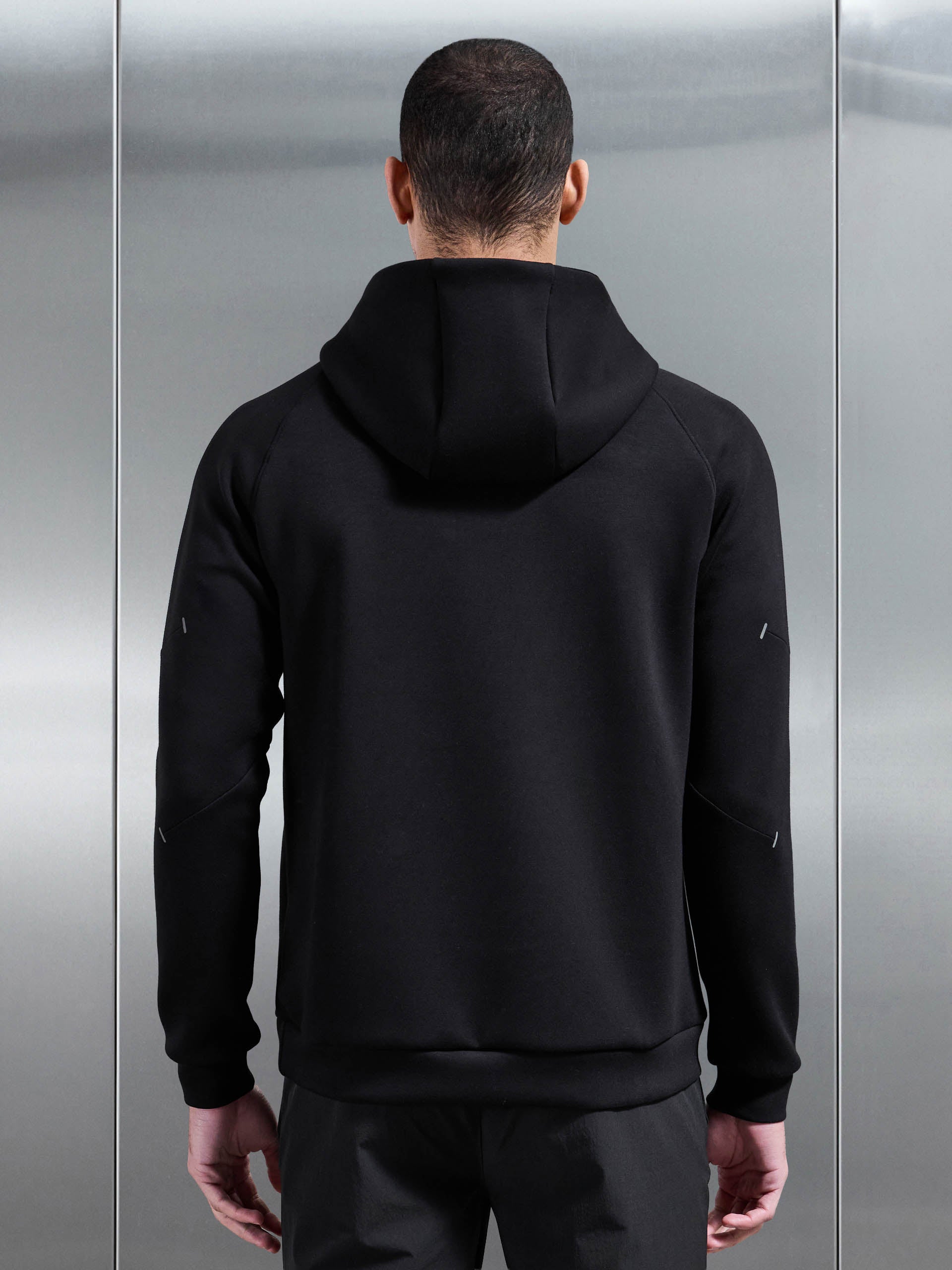 Mens Trail Hybrid Hoodie in Black