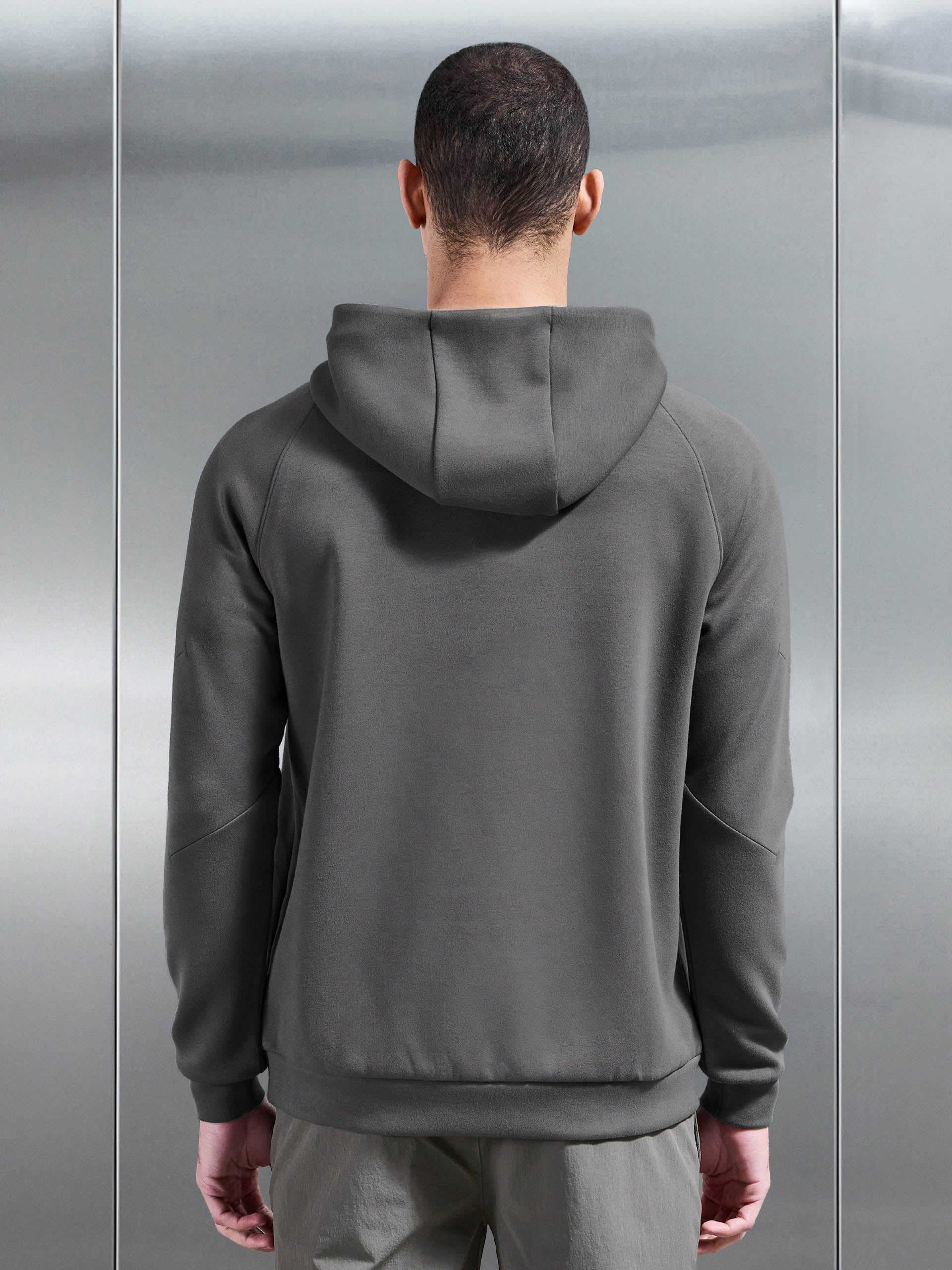 Mens Trail Hybrid Hoodie in Grey