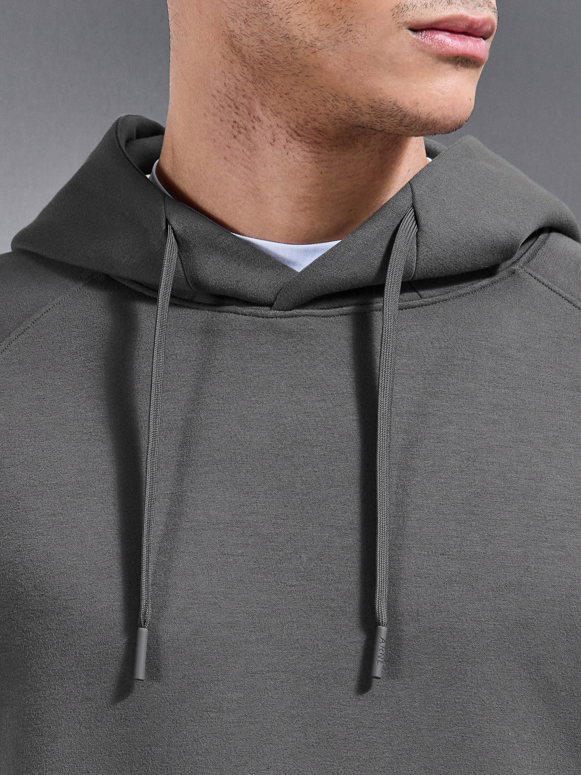 Mens Trail Hybrid Hoodie in Grey