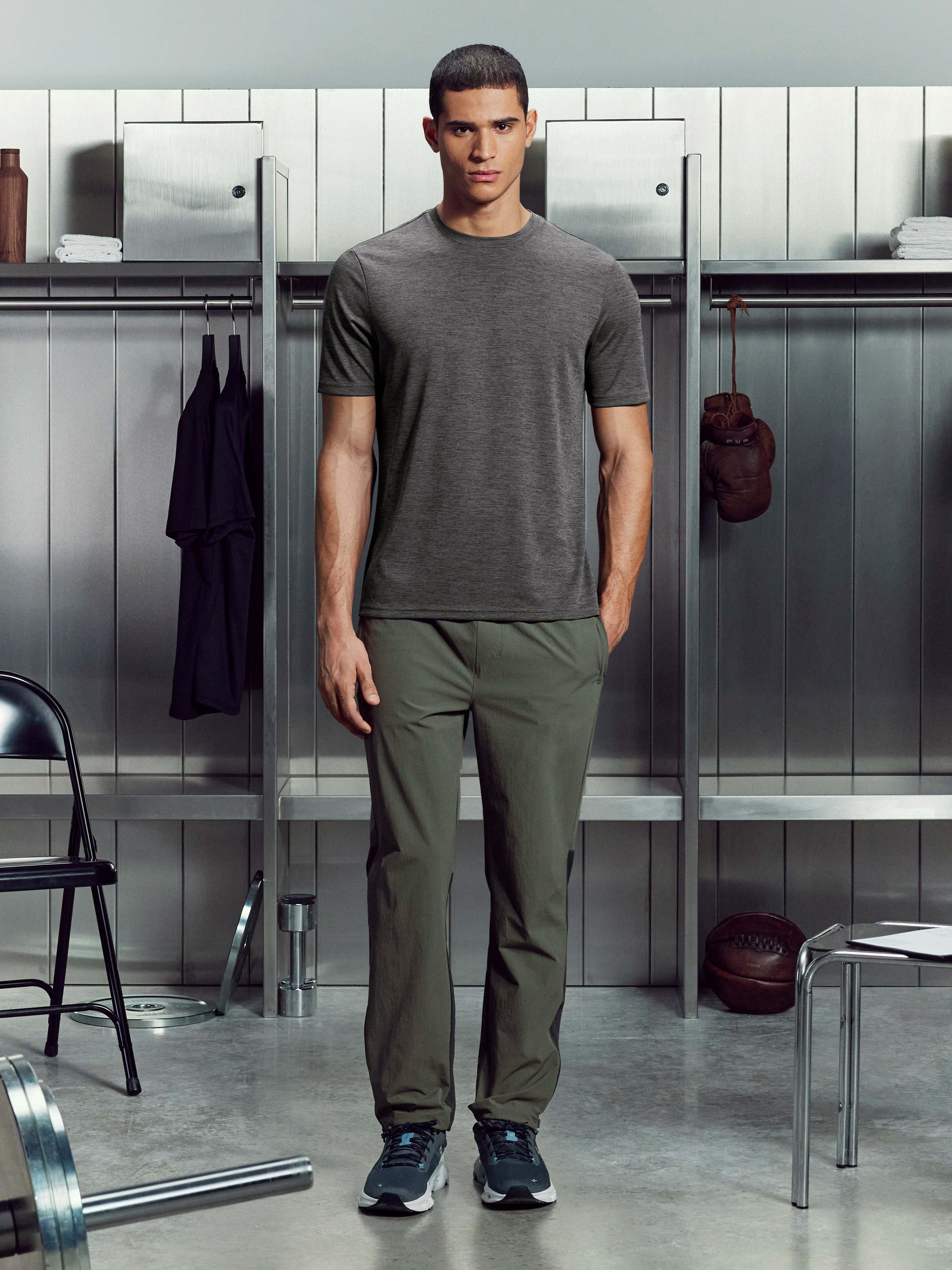 Mens Trail T-Shirt in Charcoal