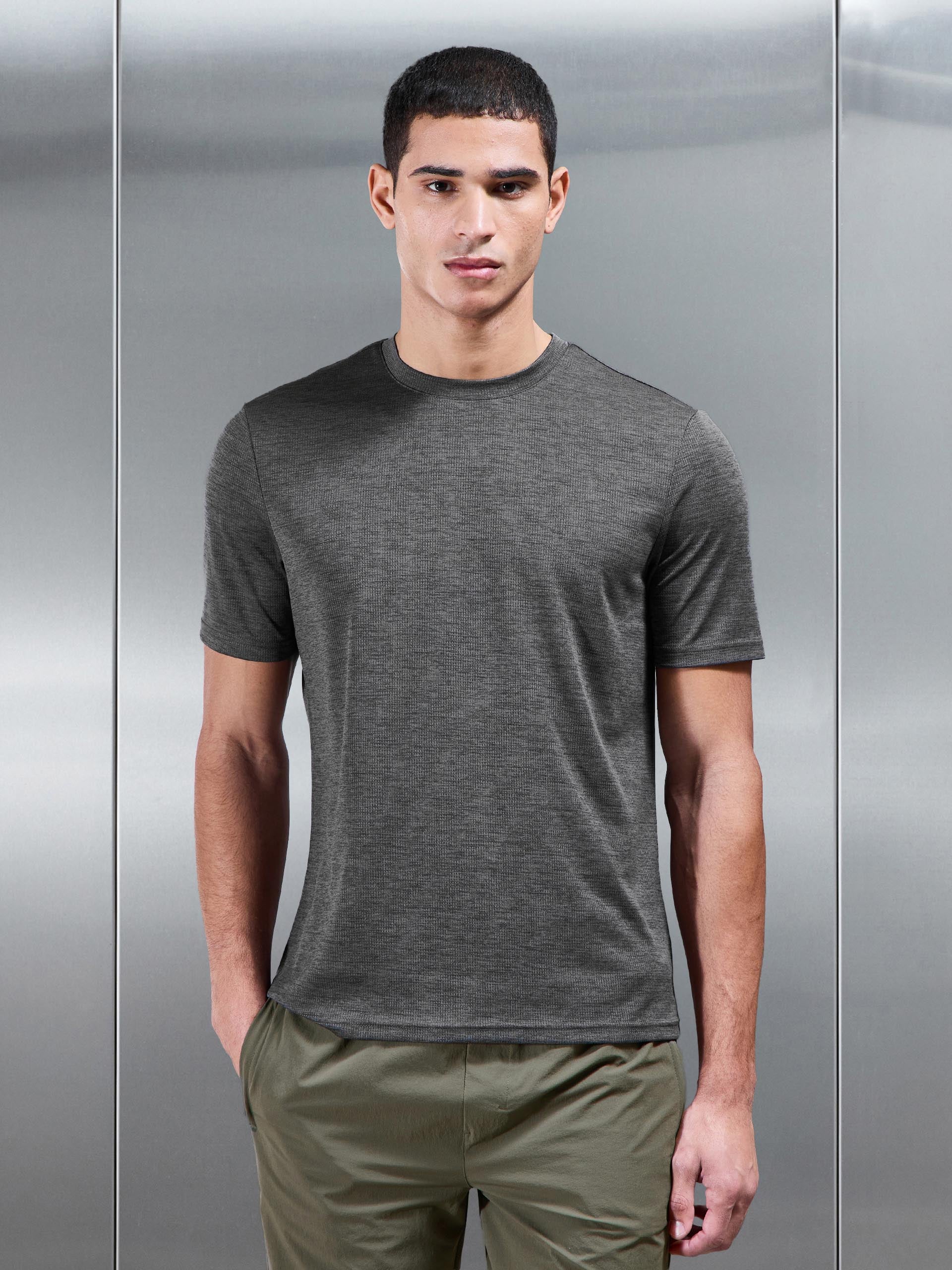 Mens Trail T-Shirt in Charcoal
